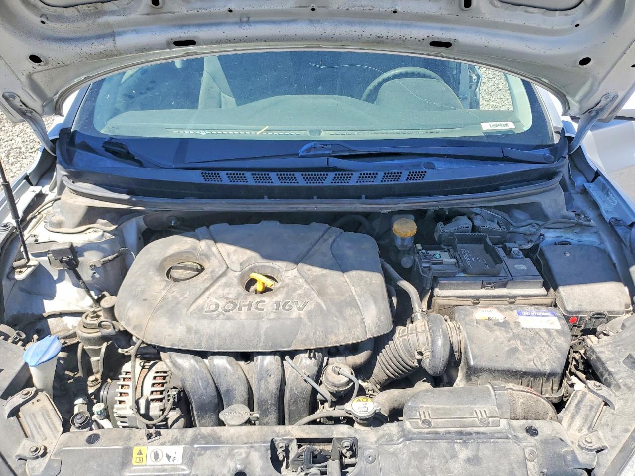 2014 Hyundai Elantra Se Silver vin: KMHDH4AE4EU107902