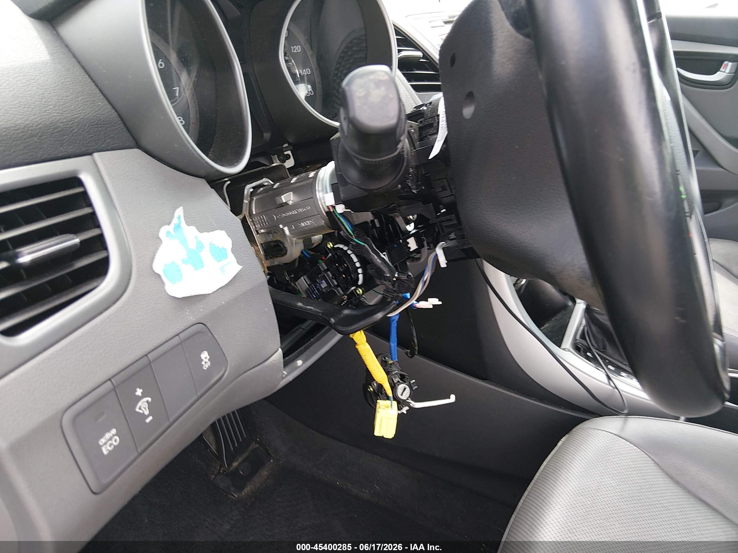 2014 Hyundai Elantra Limited Gray vin: KMHDH4AE4EU113277