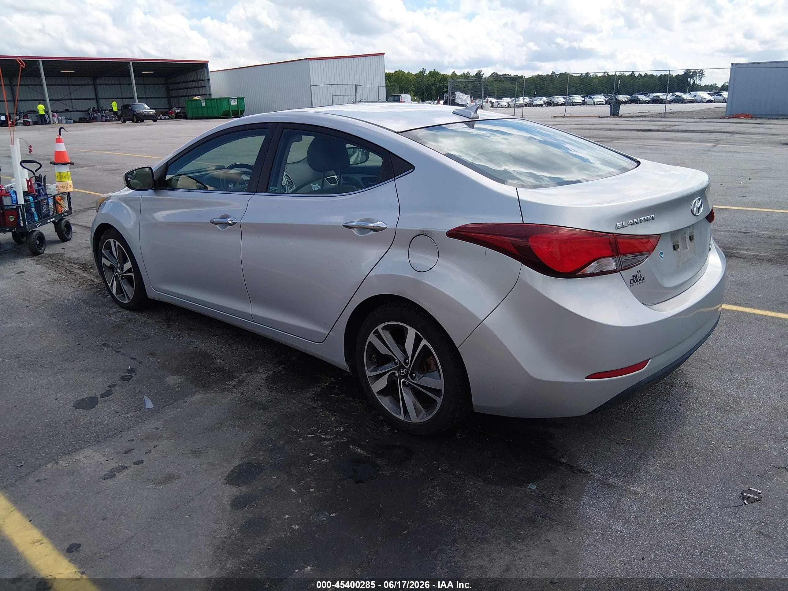 2014 Hyundai Elantra Limited Gray vin: KMHDH4AE4EU113277