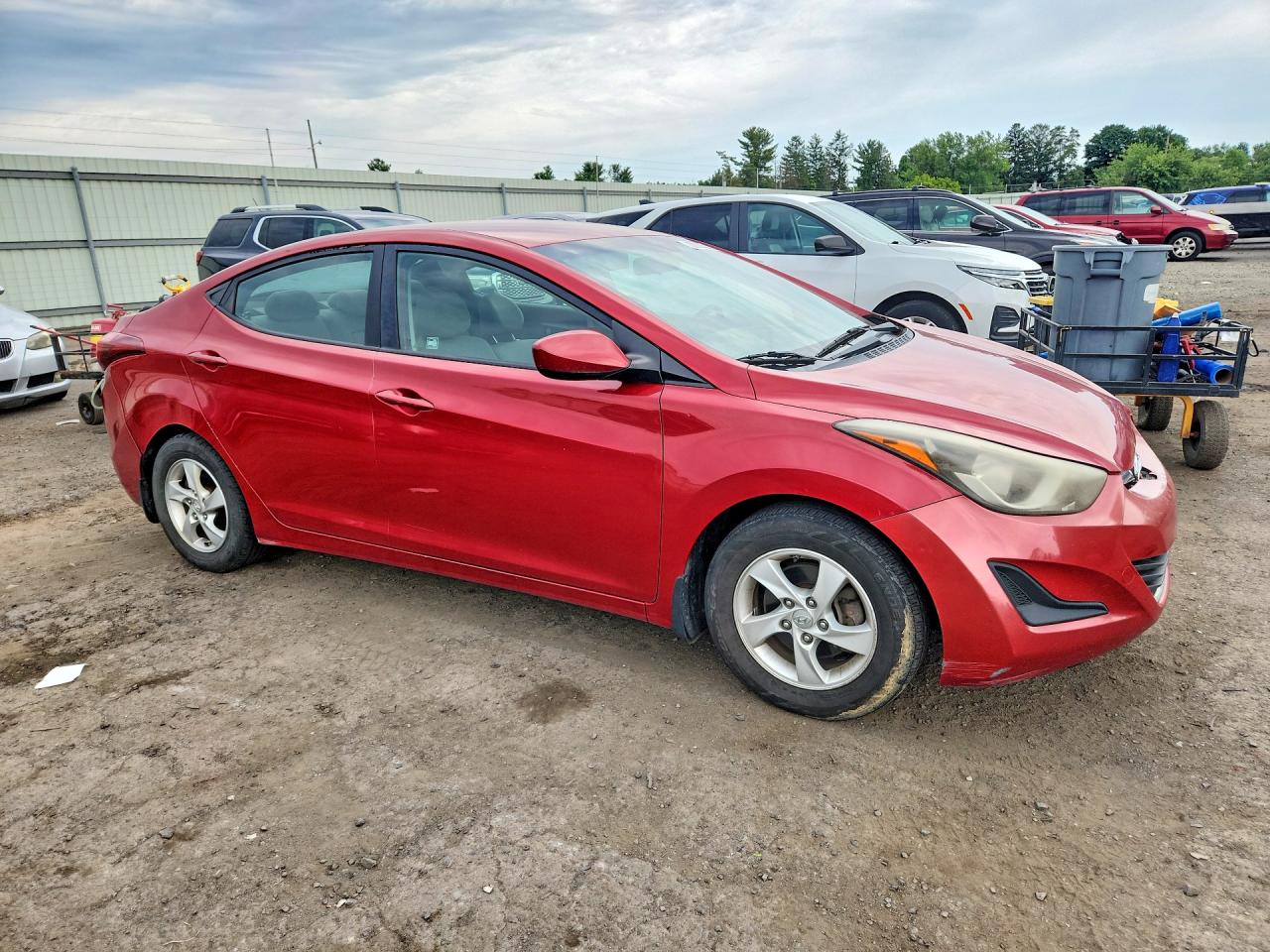 2014 Hyundai Elantra Se Red vin: KMHDH4AE4EU135196