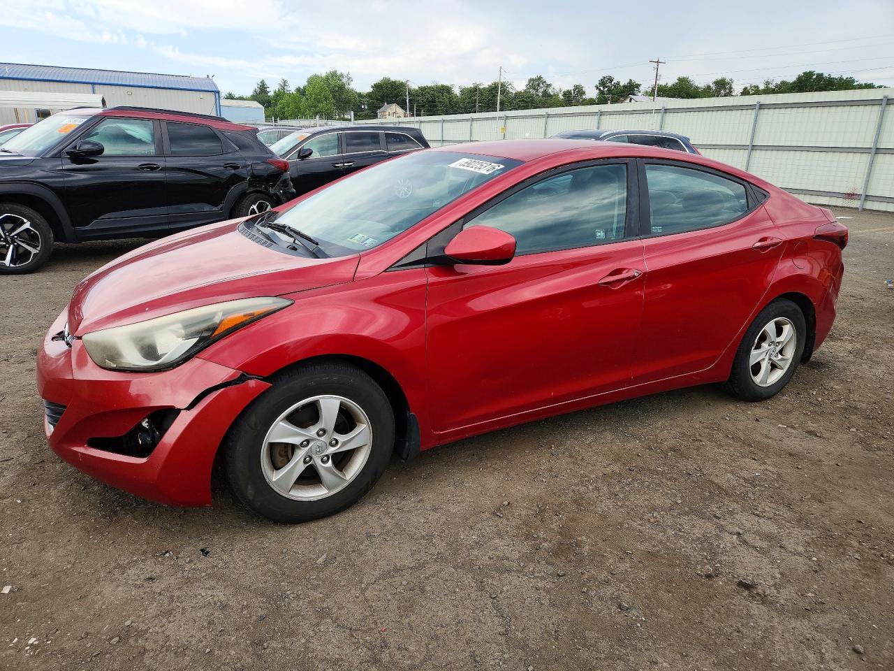 2014 Hyundai Elantra Se Red vin: KMHDH4AE4EU135196