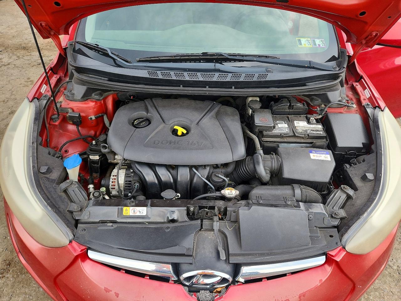 2014 Hyundai Elantra Se Red vin: KMHDH4AE4EU135196
