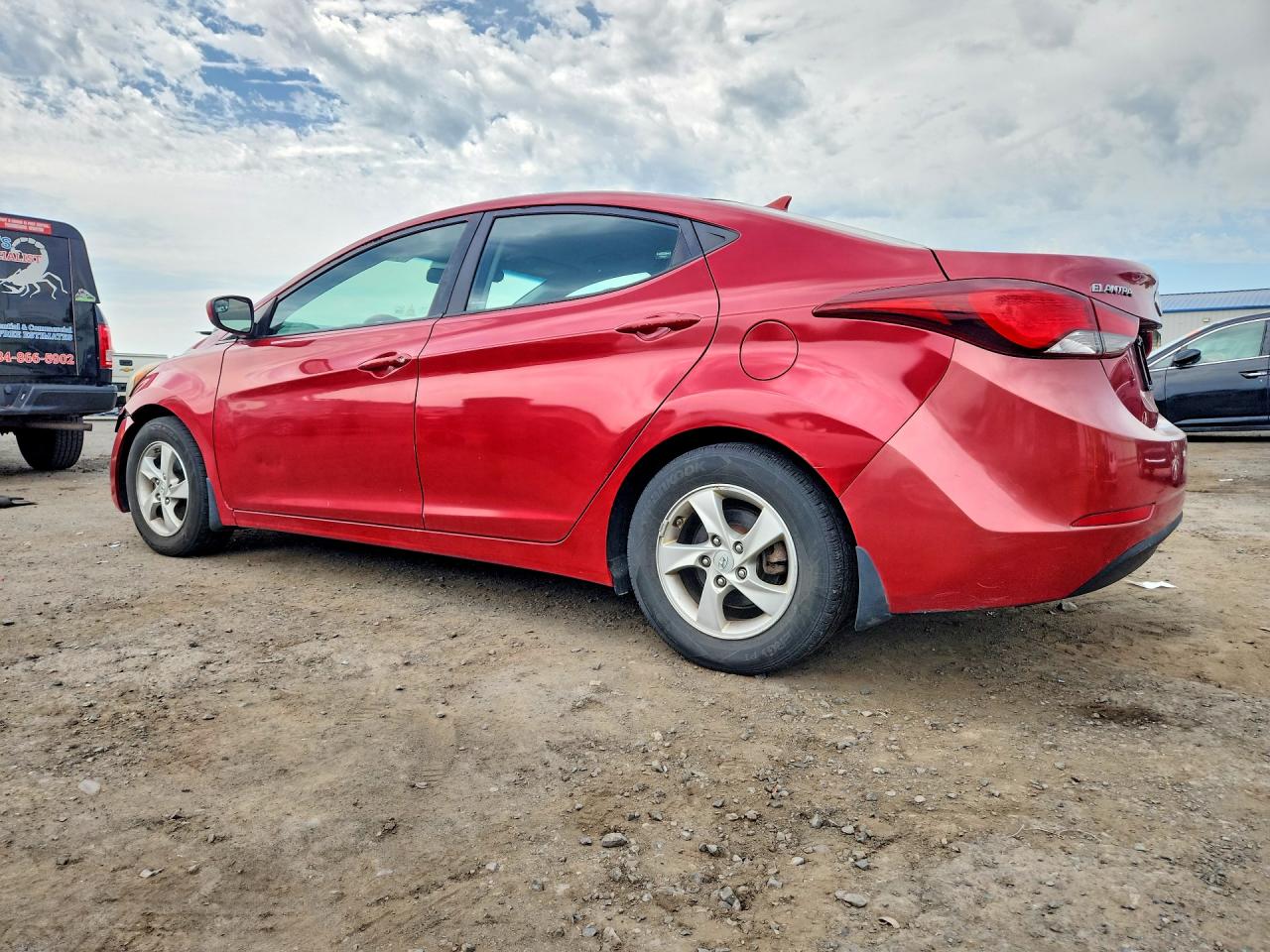 2014 Hyundai Elantra Se Red vin: KMHDH4AE4EU135196