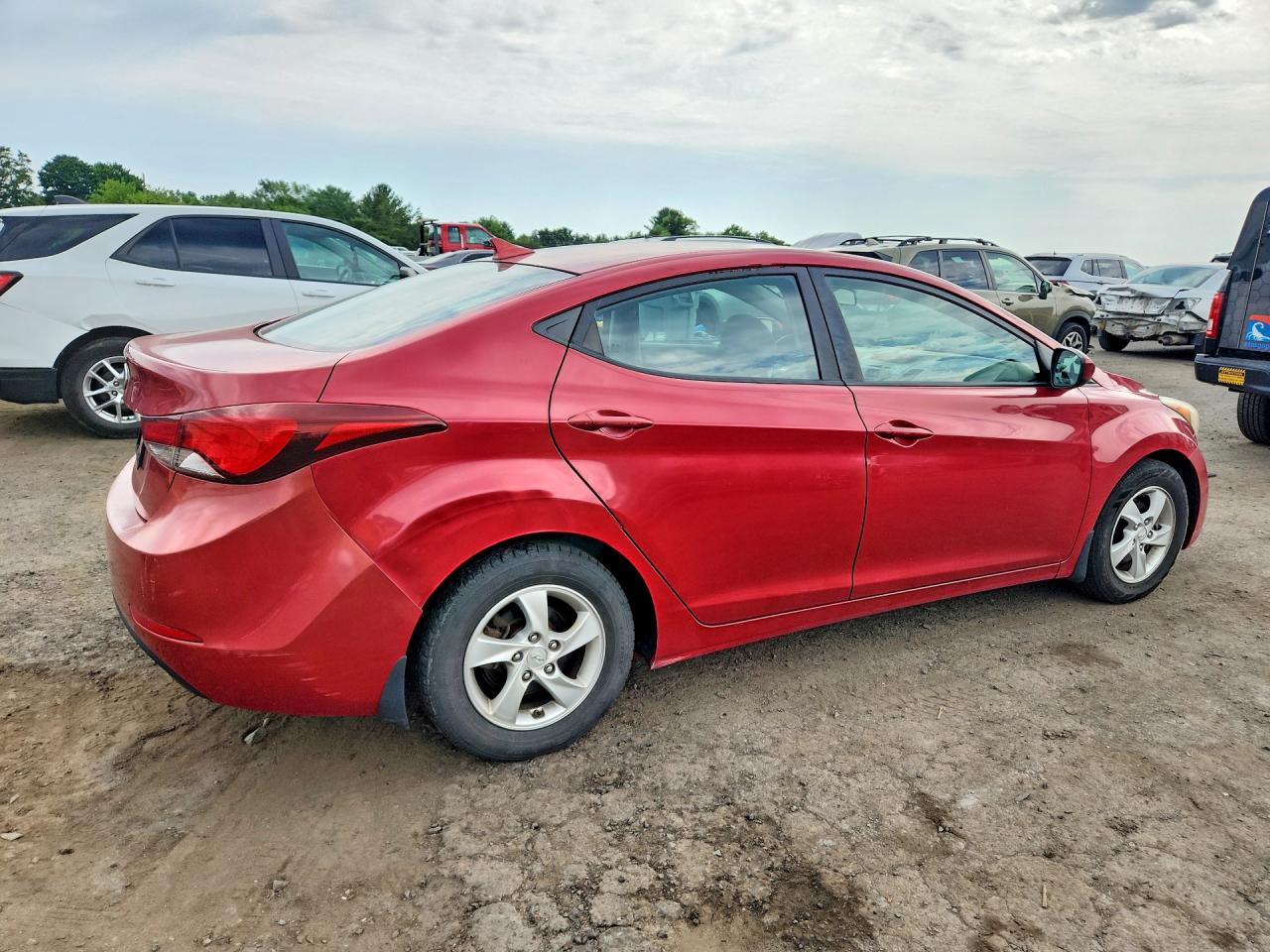 2014 Hyundai Elantra Se Red vin: KMHDH4AE4EU135196