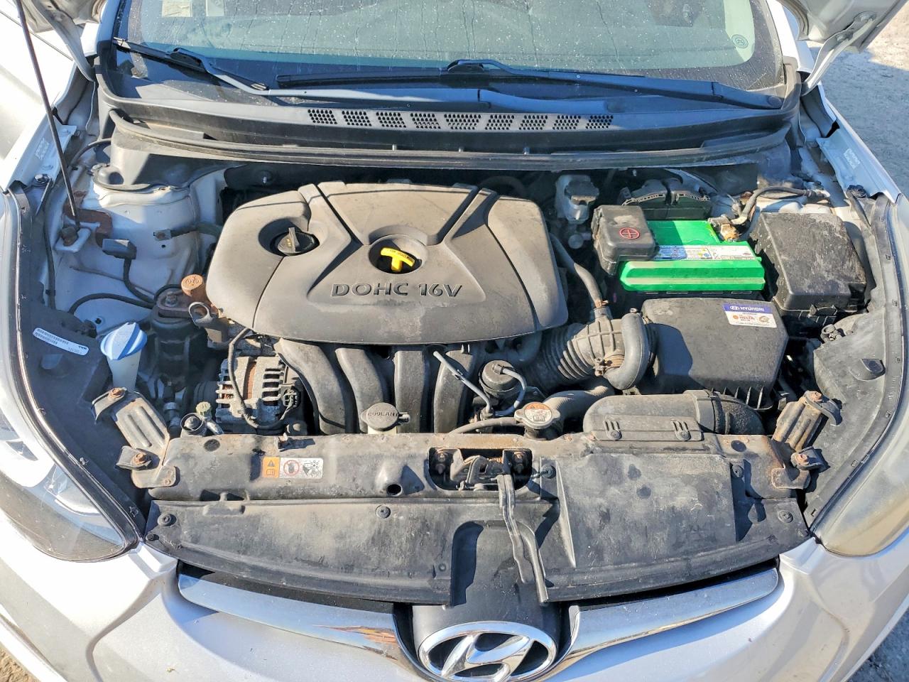 2014 Hyundai Elantra Limited Серебряный vin: KMHDH4AE4EU135974
