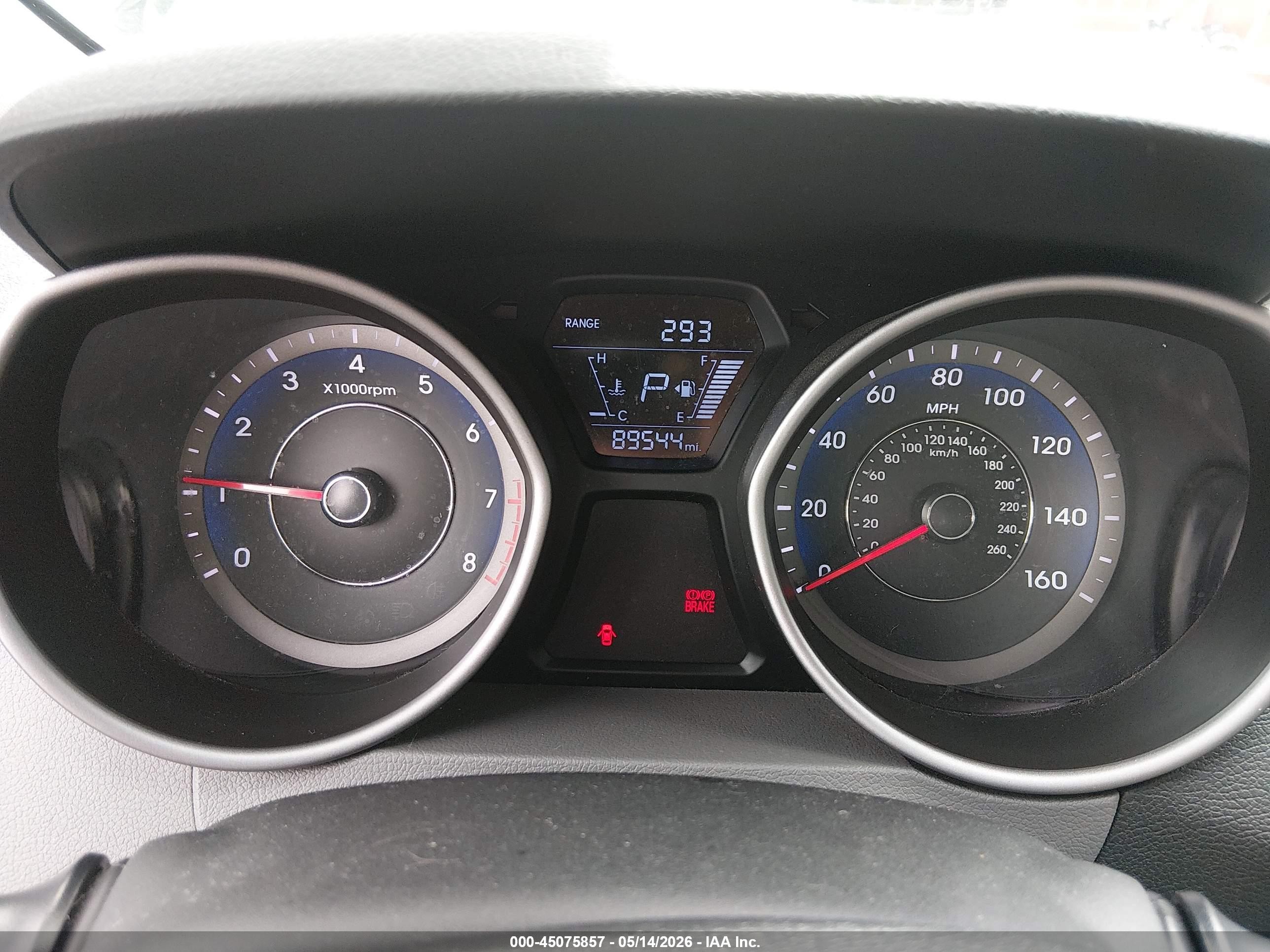 2014 Hyundai Elantra Se Blue vin: KMHDH4AE4EU144139