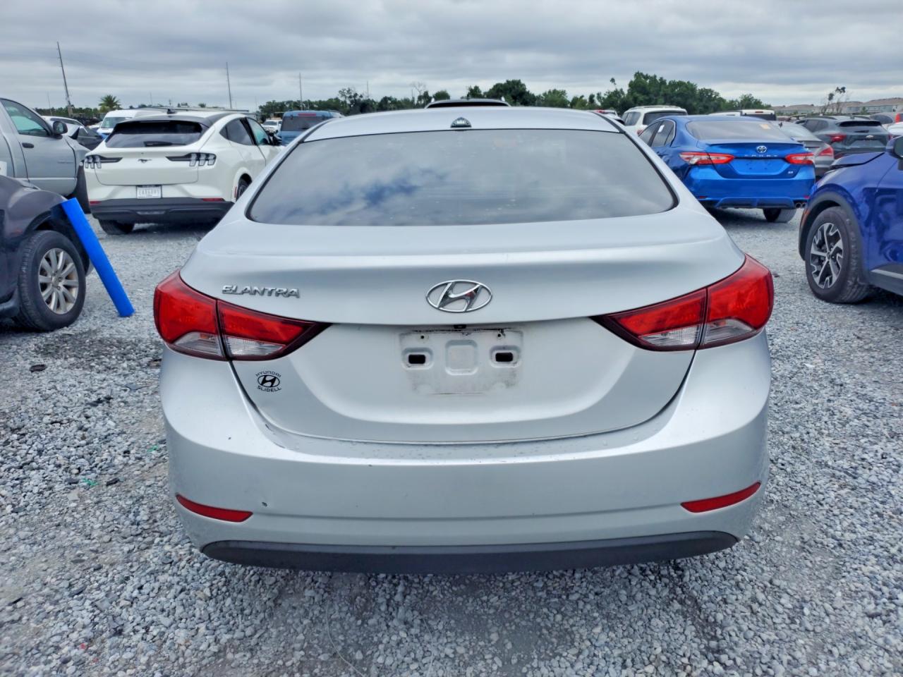 2014 Hyundai Elantra Se Silver vin: KMHDH4AE4EU147963