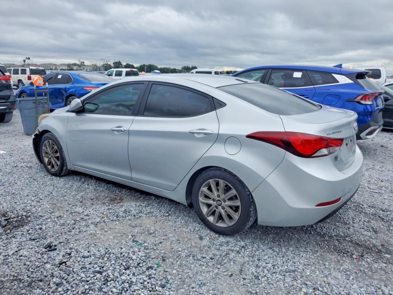 2014 Hyundai Elantra Se Silver vin: KMHDH4AE4EU147963