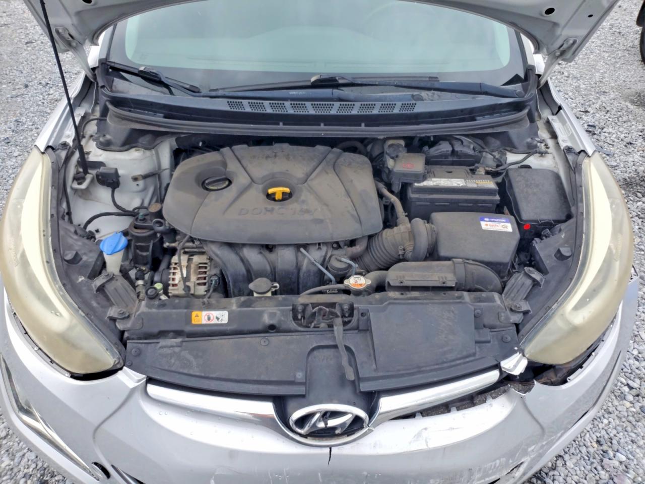 2014 Hyundai Elantra Se Silver vin: KMHDH4AE4EU147963