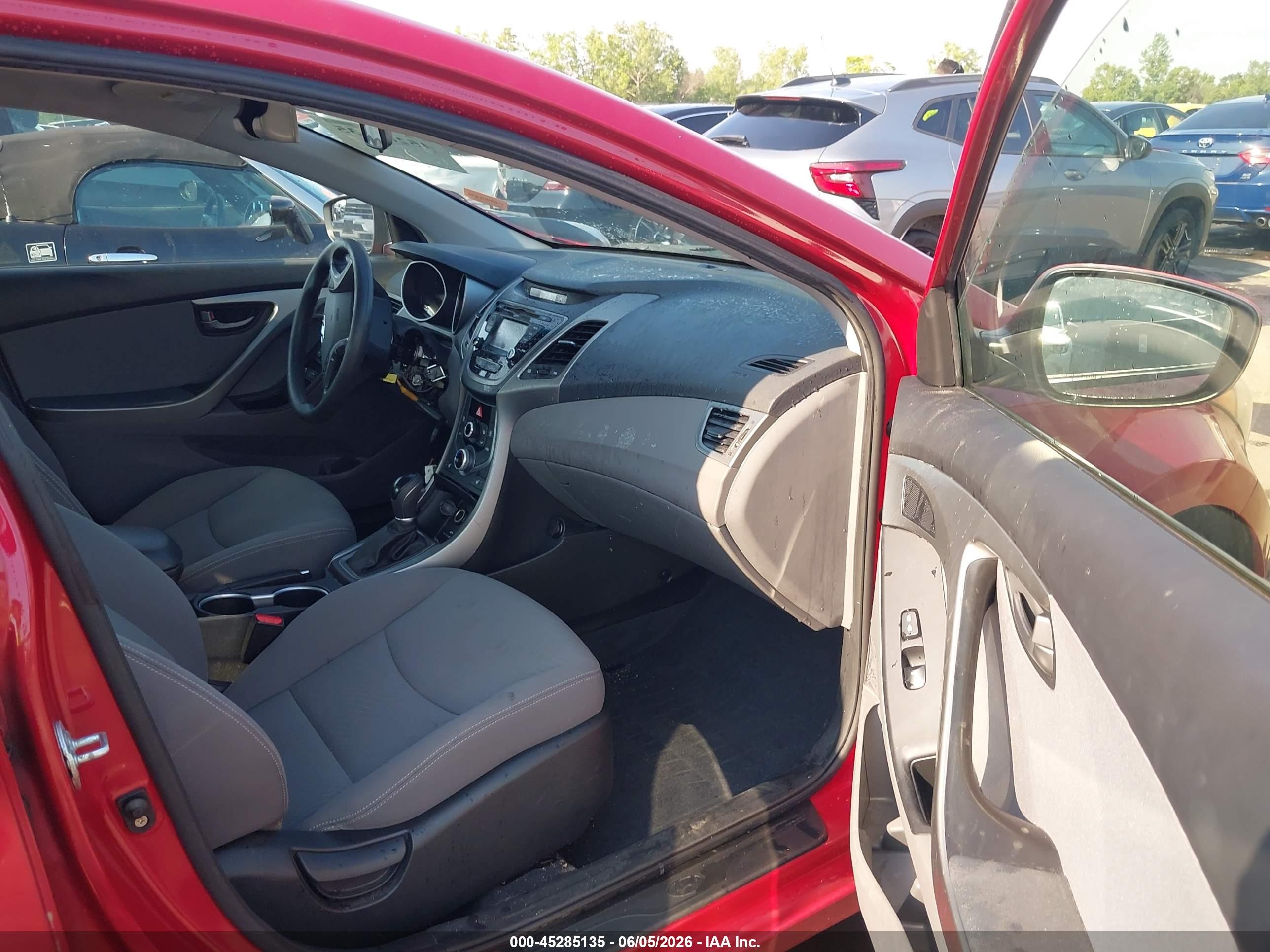 2014 Hyundai Elantra Se Red vin: KMHDH4AE4EU153990