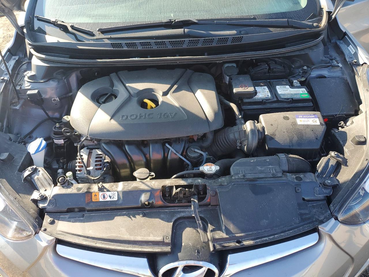 2014 Hyundai Elantra Se Серебряный vin: KMHDH4AE4EU164150