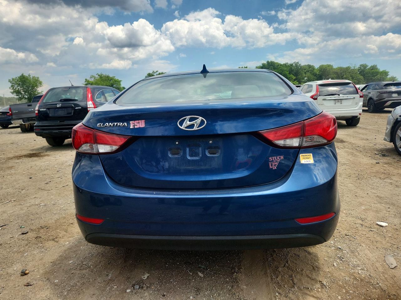 2014 Hyundai Elantra Se Синий vin: KMHDH4AE4EU165749