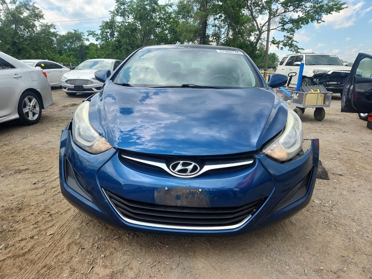 2014 Hyundai Elantra Se Синий vin: KMHDH4AE4EU165749