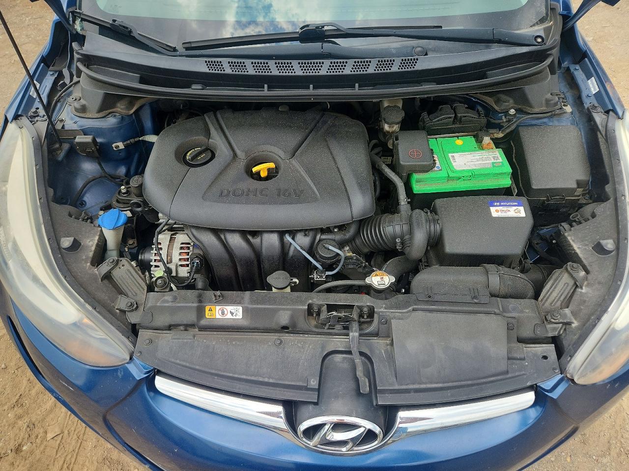 2014 Hyundai Elantra Se Синий vin: KMHDH4AE4EU165749