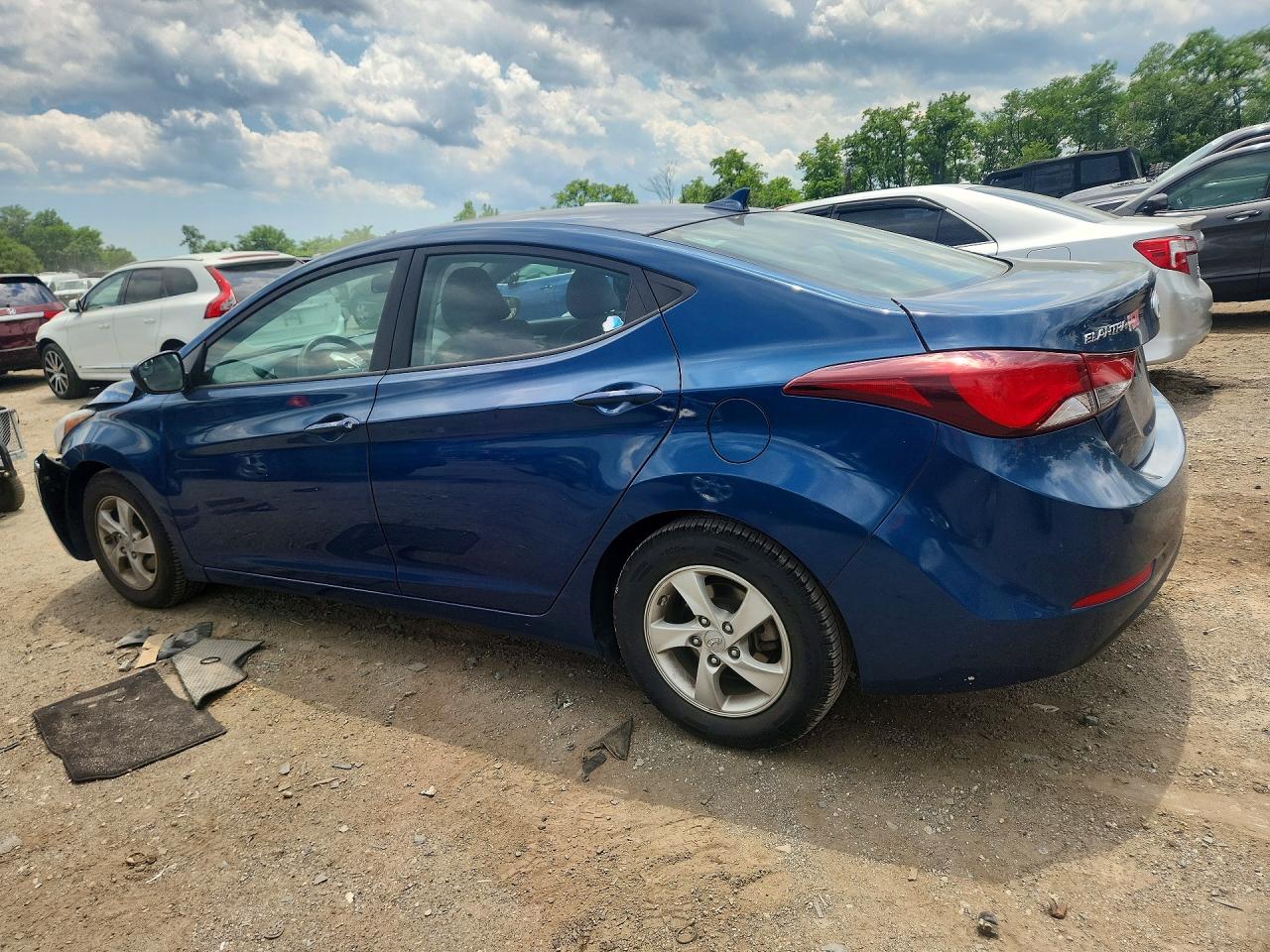 2014 Hyundai Elantra Se Синий vin: KMHDH4AE4EU165749
