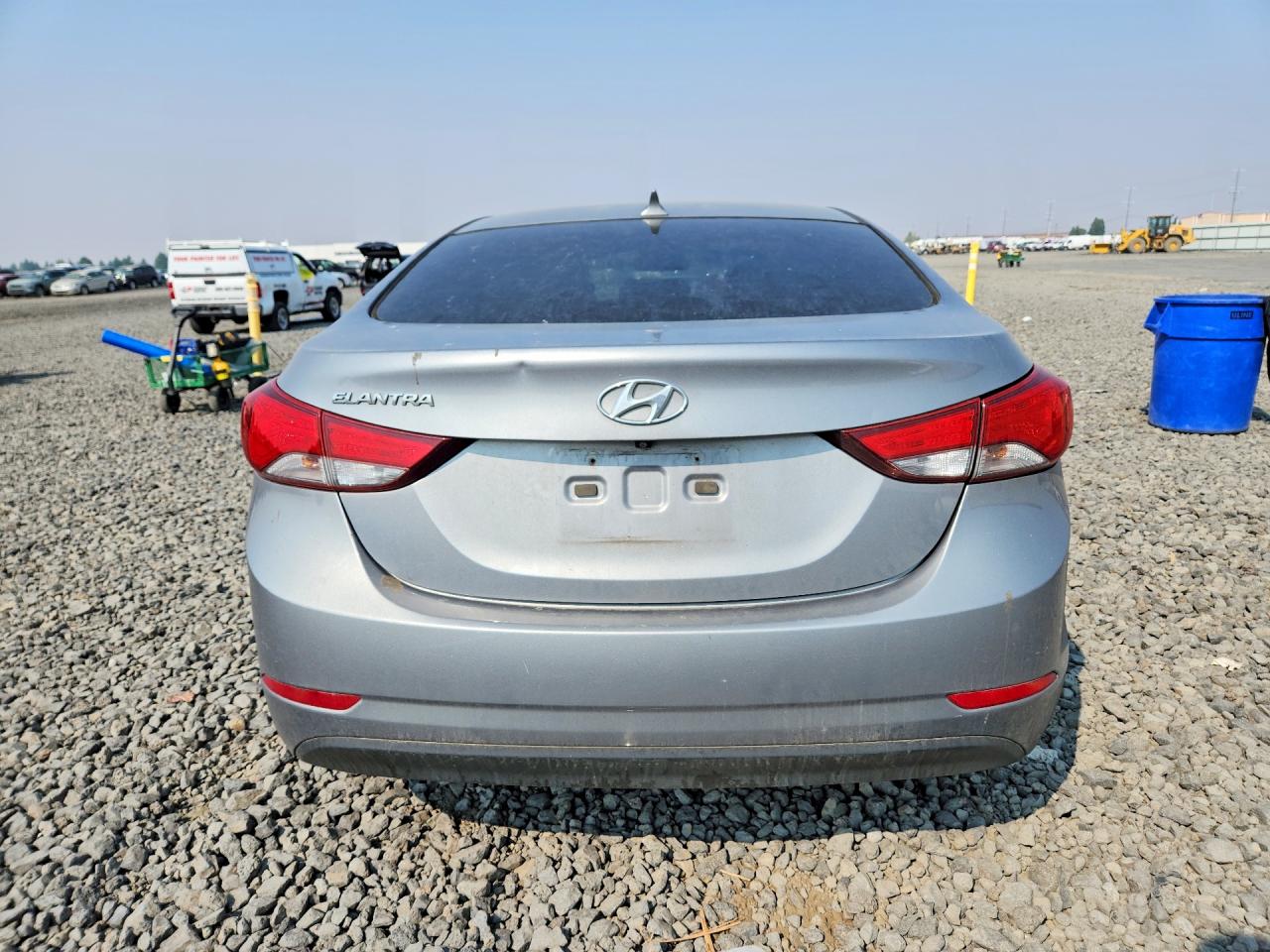 2014 Hyundai Elantra Se Gray vin: KMHDH4AE4EU180011
