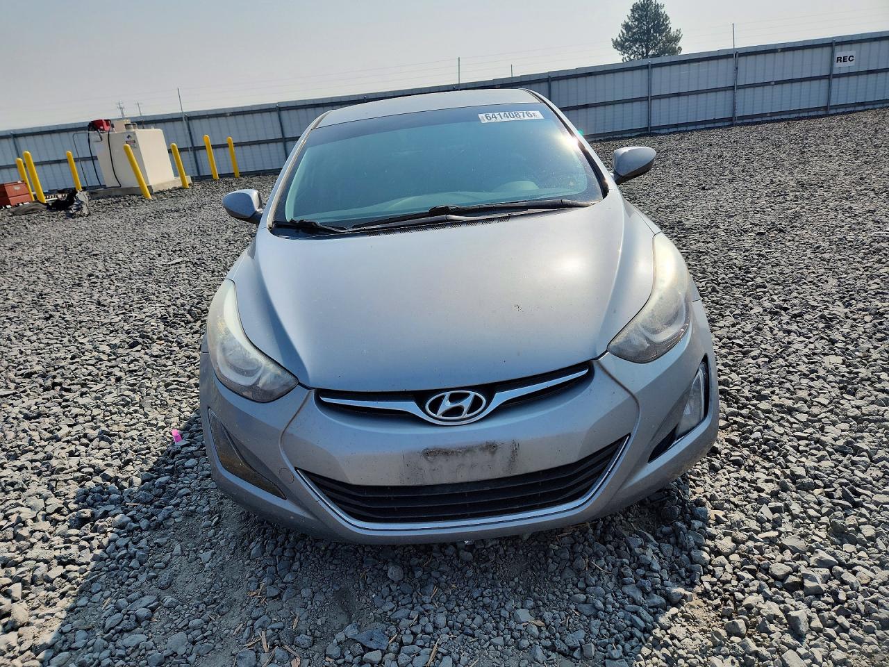 2014 Hyundai Elantra Se Gray vin: KMHDH4AE4EU180011