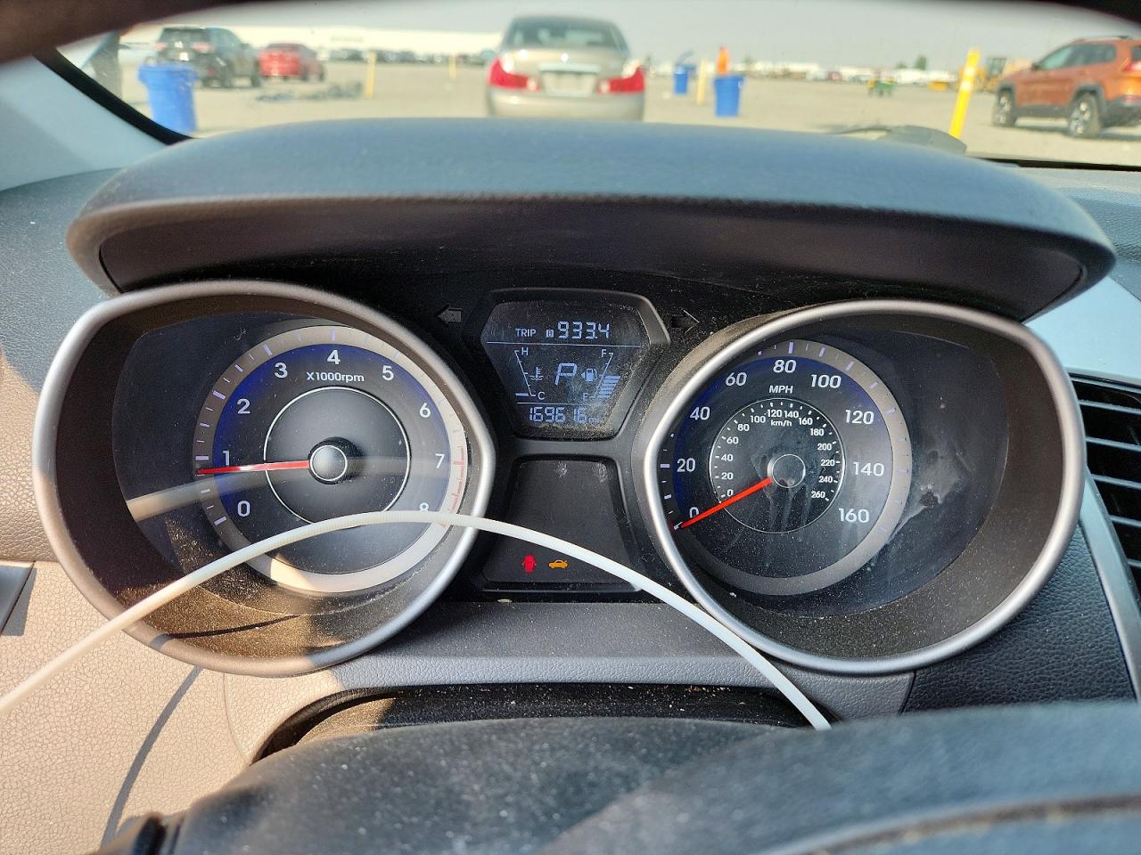 2014 Hyundai Elantra Se Gray vin: KMHDH4AE4EU180011
