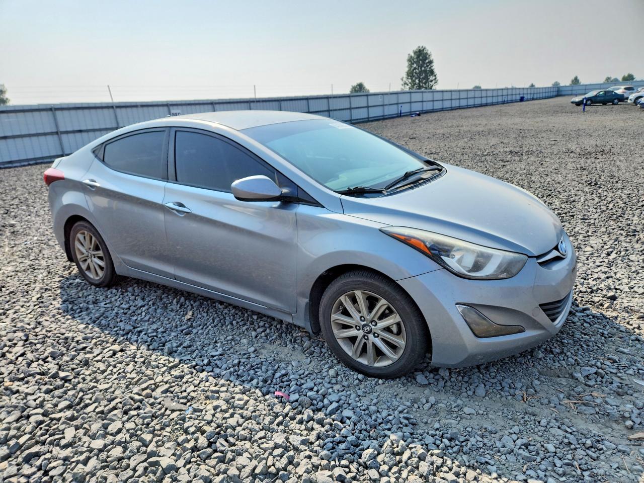 2014 Hyundai Elantra Se Gray vin: KMHDH4AE4EU180011