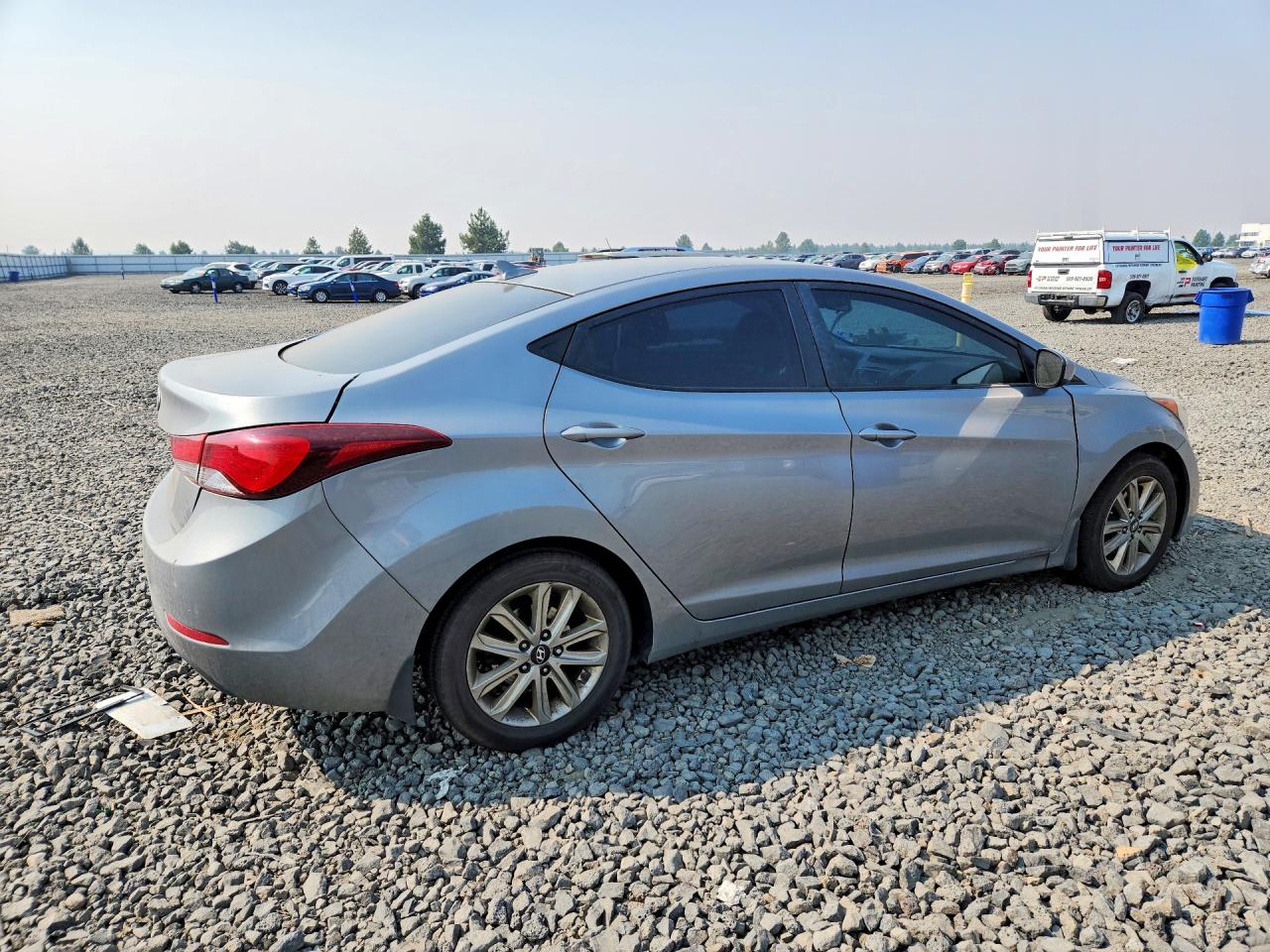 2014 Hyundai Elantra Se Gray vin: KMHDH4AE4EU180011