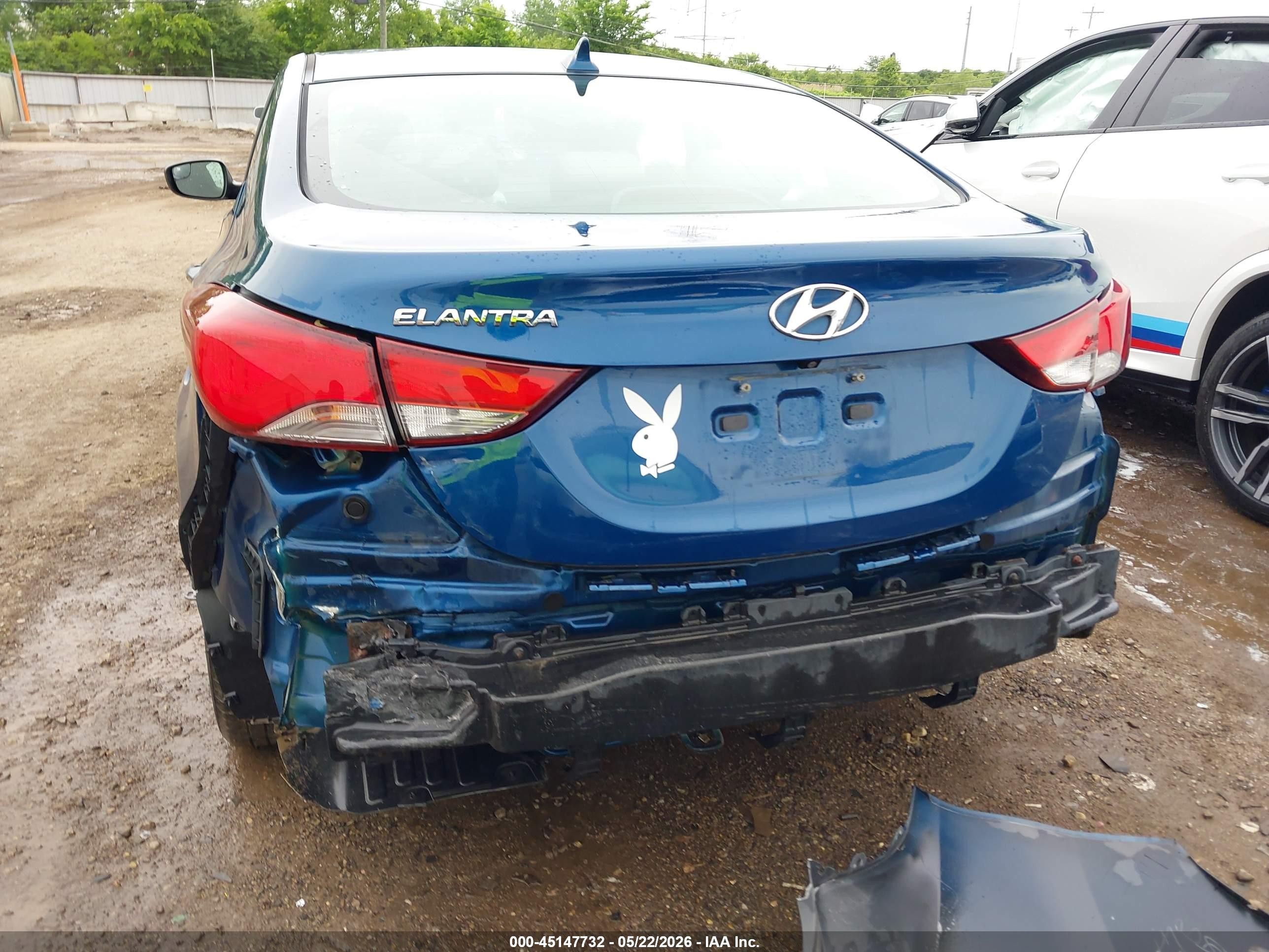 2014 Hyundai Elantra Se Blue vin: KMHDH4AE4EU182583