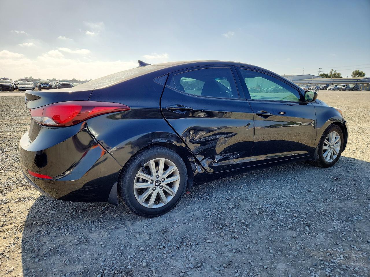 2014 Hyundai Elantra Se Black vin: KMHDH4AE4EU203657