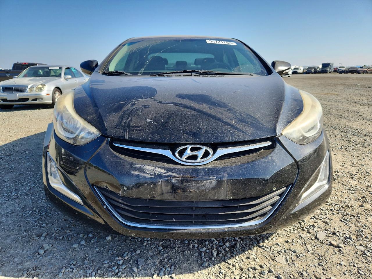 2014 Hyundai Elantra Se Black vin: KMHDH4AE4EU203657