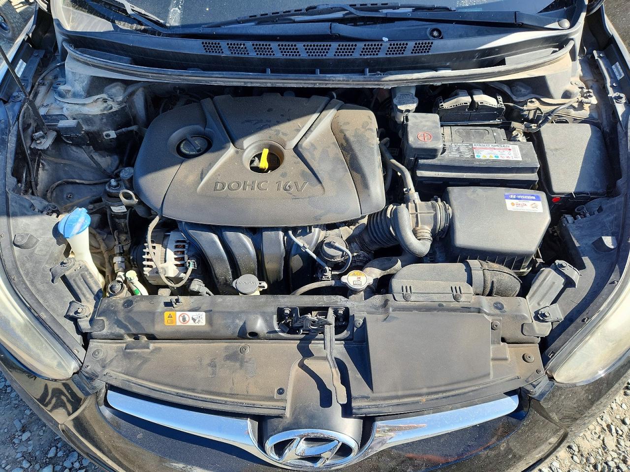 2014 Hyundai Elantra Se Black vin: KMHDH4AE4EU203657