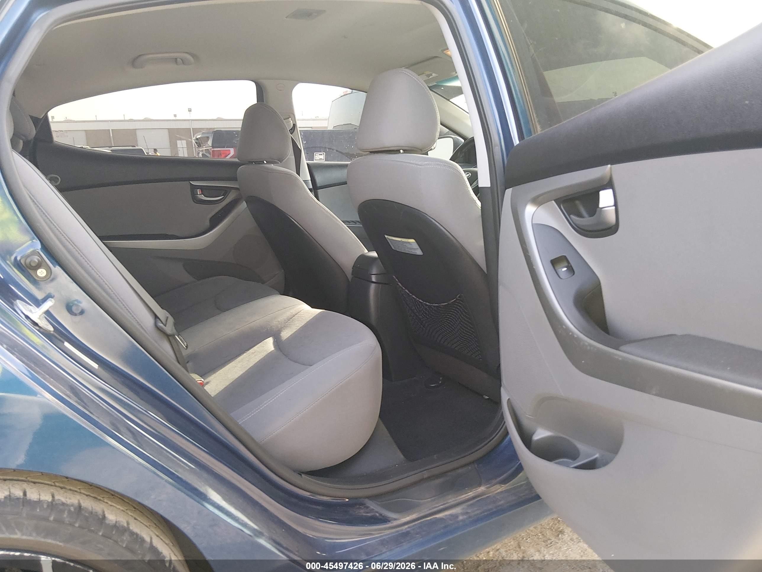 2014 Hyundai Elantra Se Blue vin: KMHDH4AE4EU206722