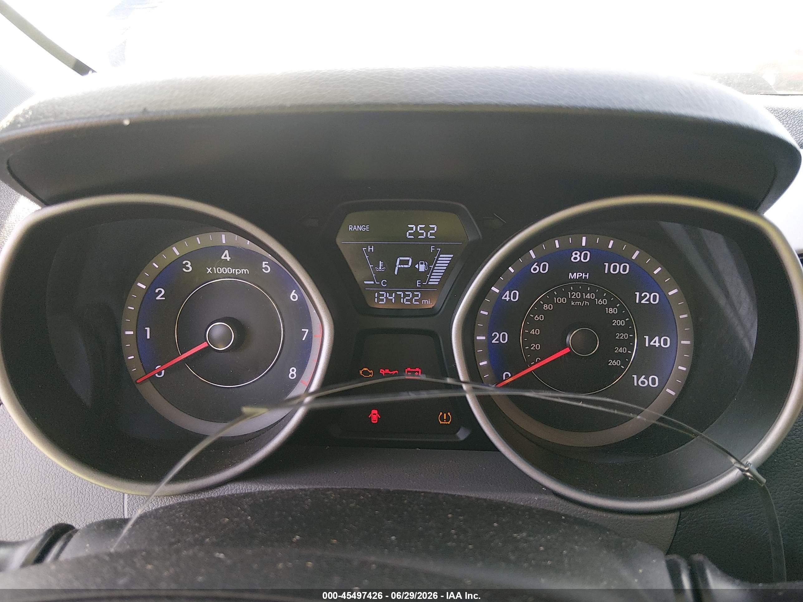2014 Hyundai Elantra Se Blue vin: KMHDH4AE4EU206722