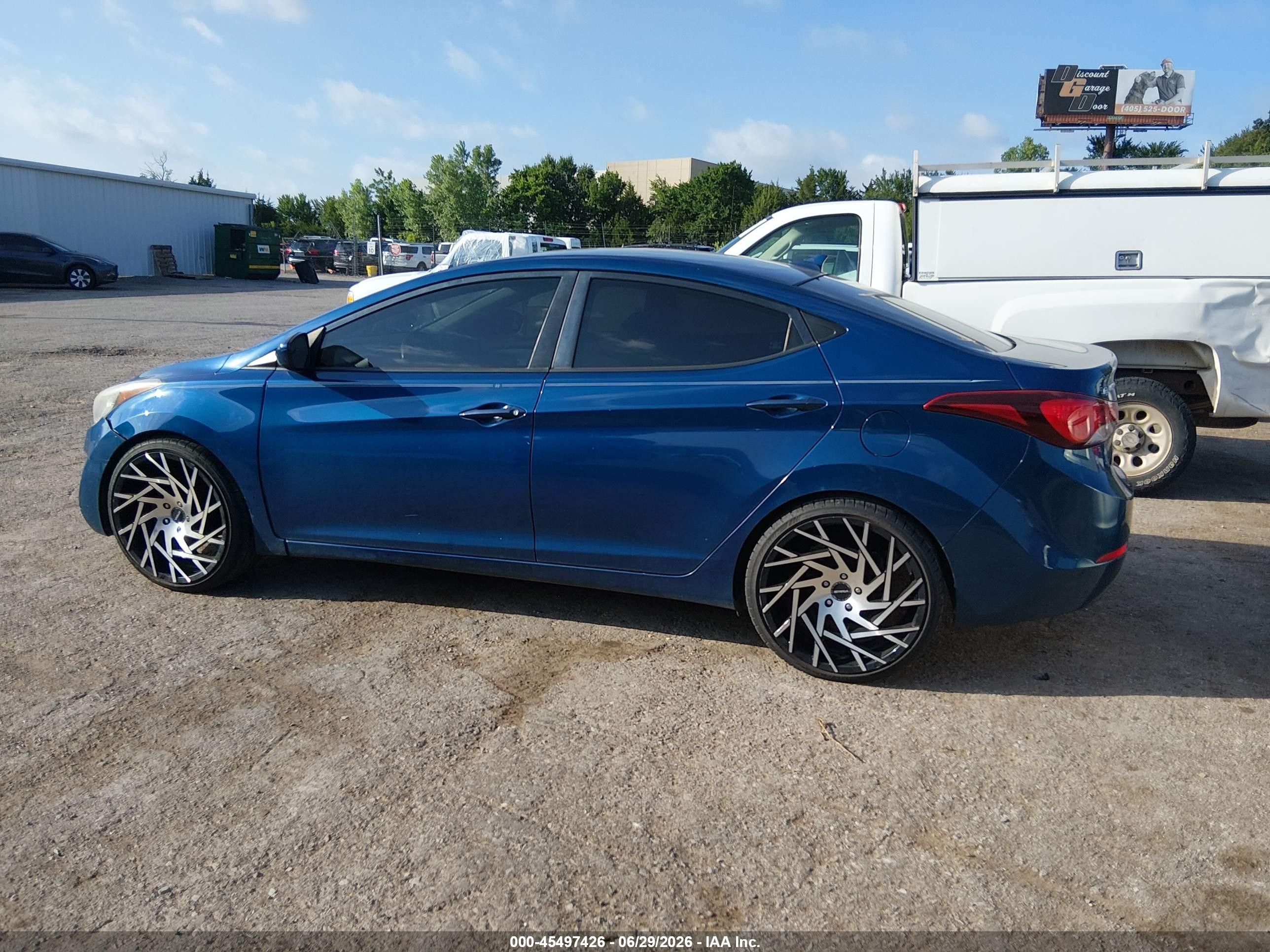 2014 Hyundai Elantra Se Blue vin: KMHDH4AE4EU206722