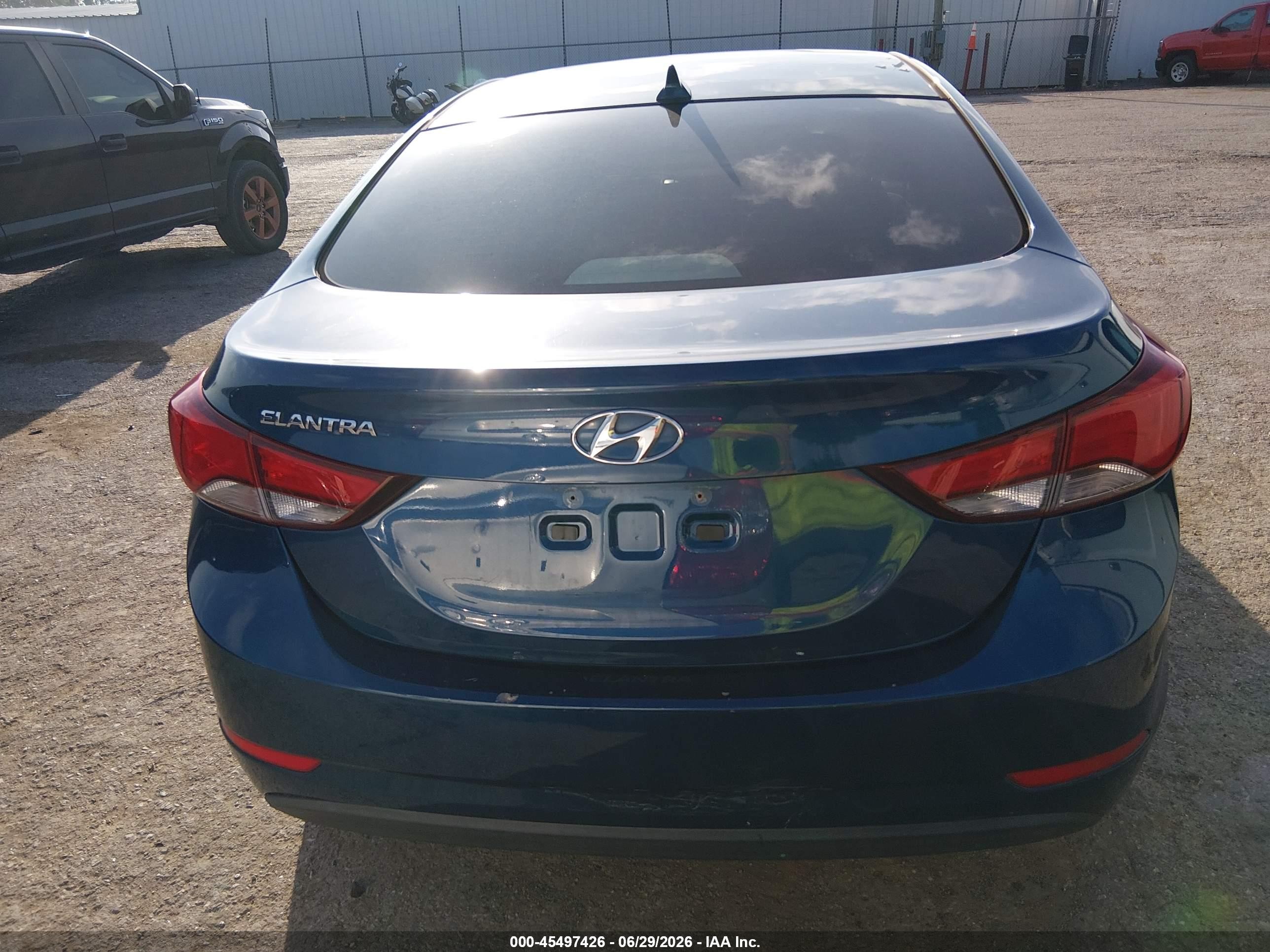 2014 Hyundai Elantra Se Blue vin: KMHDH4AE4EU206722