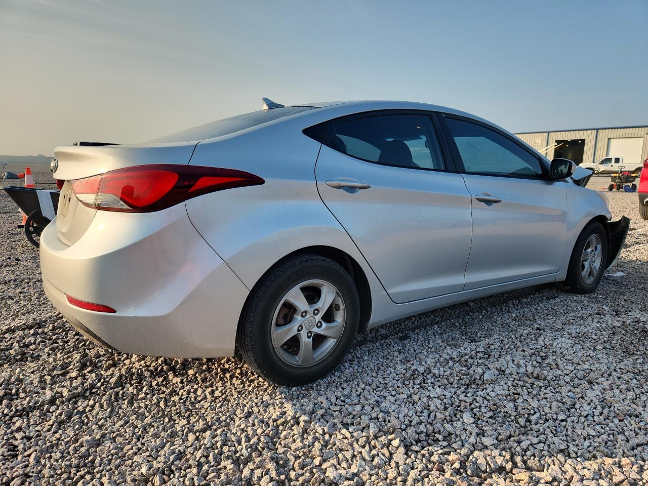 2014 Hyundai Elantra Se Silver vin: KMHDH4AE4EU217106