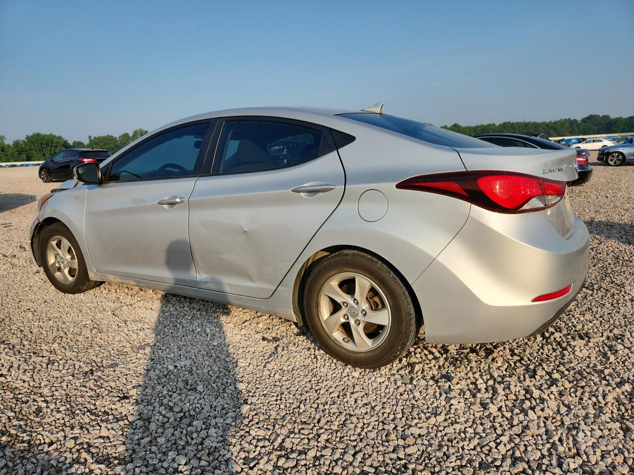 2014 Hyundai Elantra Se Silver vin: KMHDH4AE4EU217106
