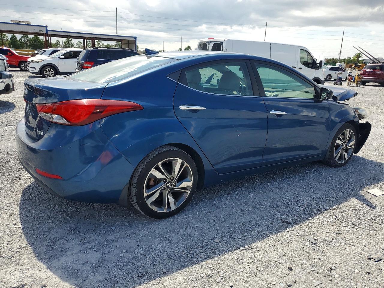 2015 Hyundai Elantra Limited Blue vin: KMHDH4AE4FU222808