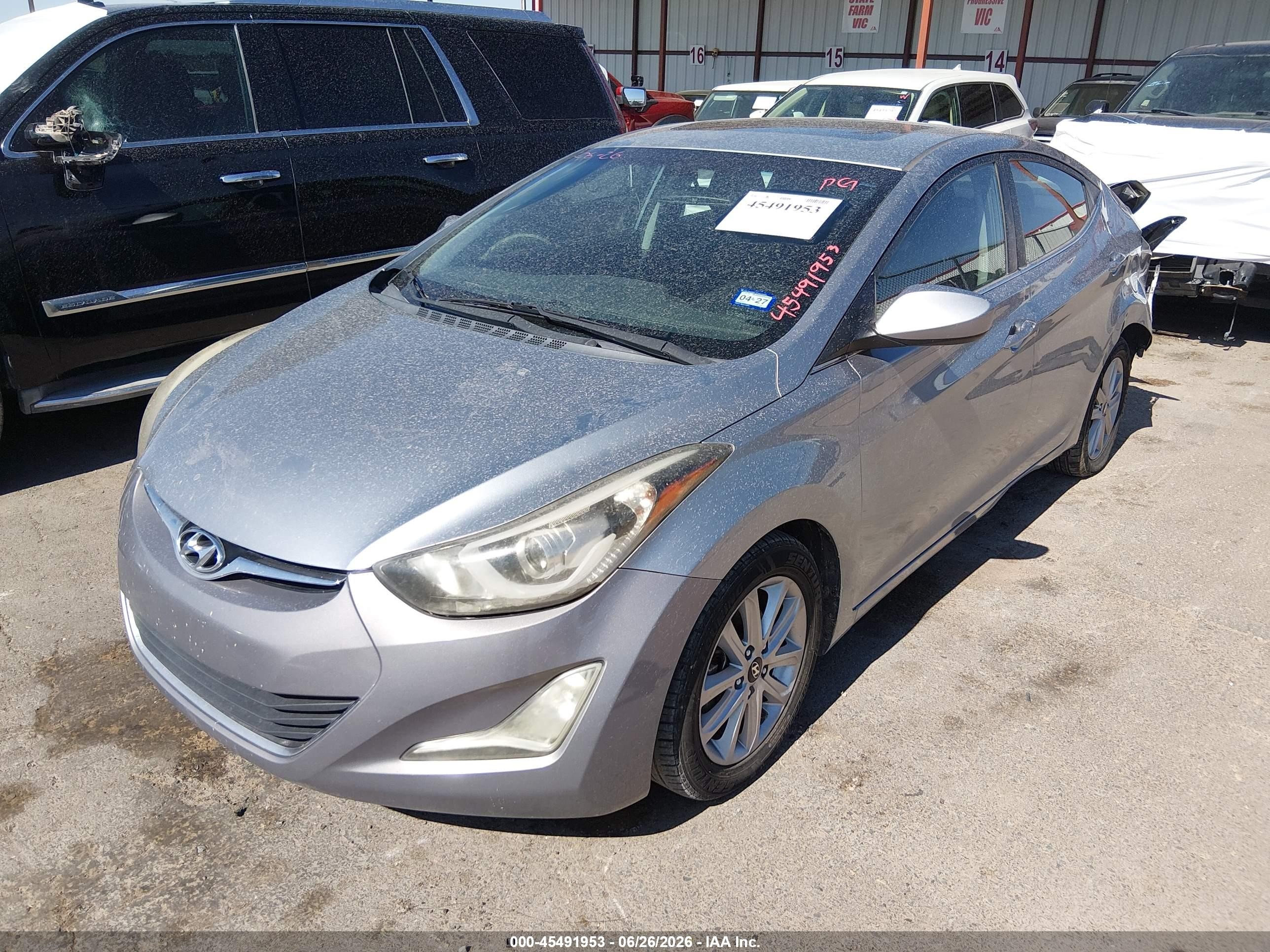 2015 Hyundai Elantra Se Silver vin: KMHDH4AE4FU226177