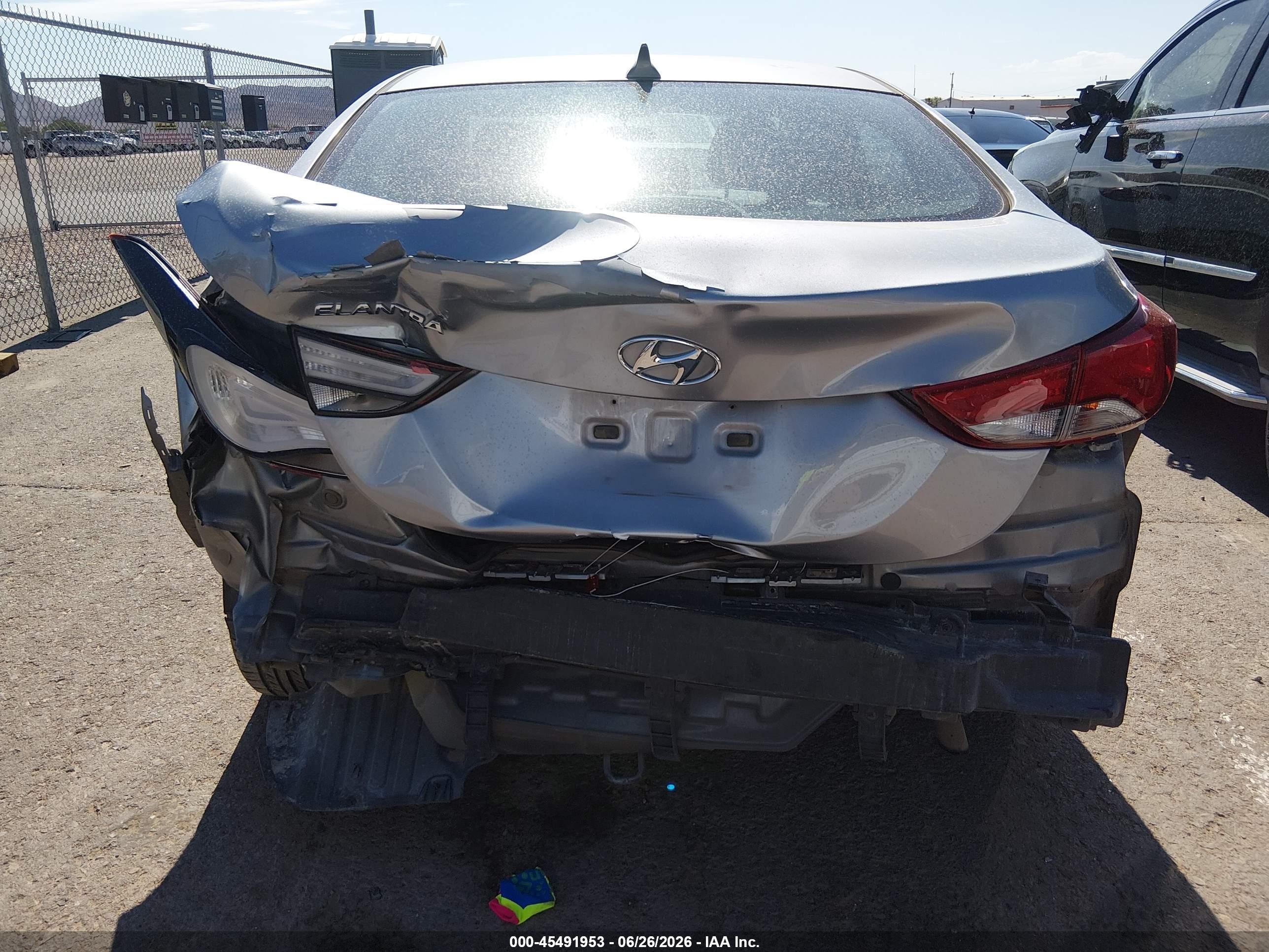 2015 Hyundai Elantra Se Silver vin: KMHDH4AE4FU226177