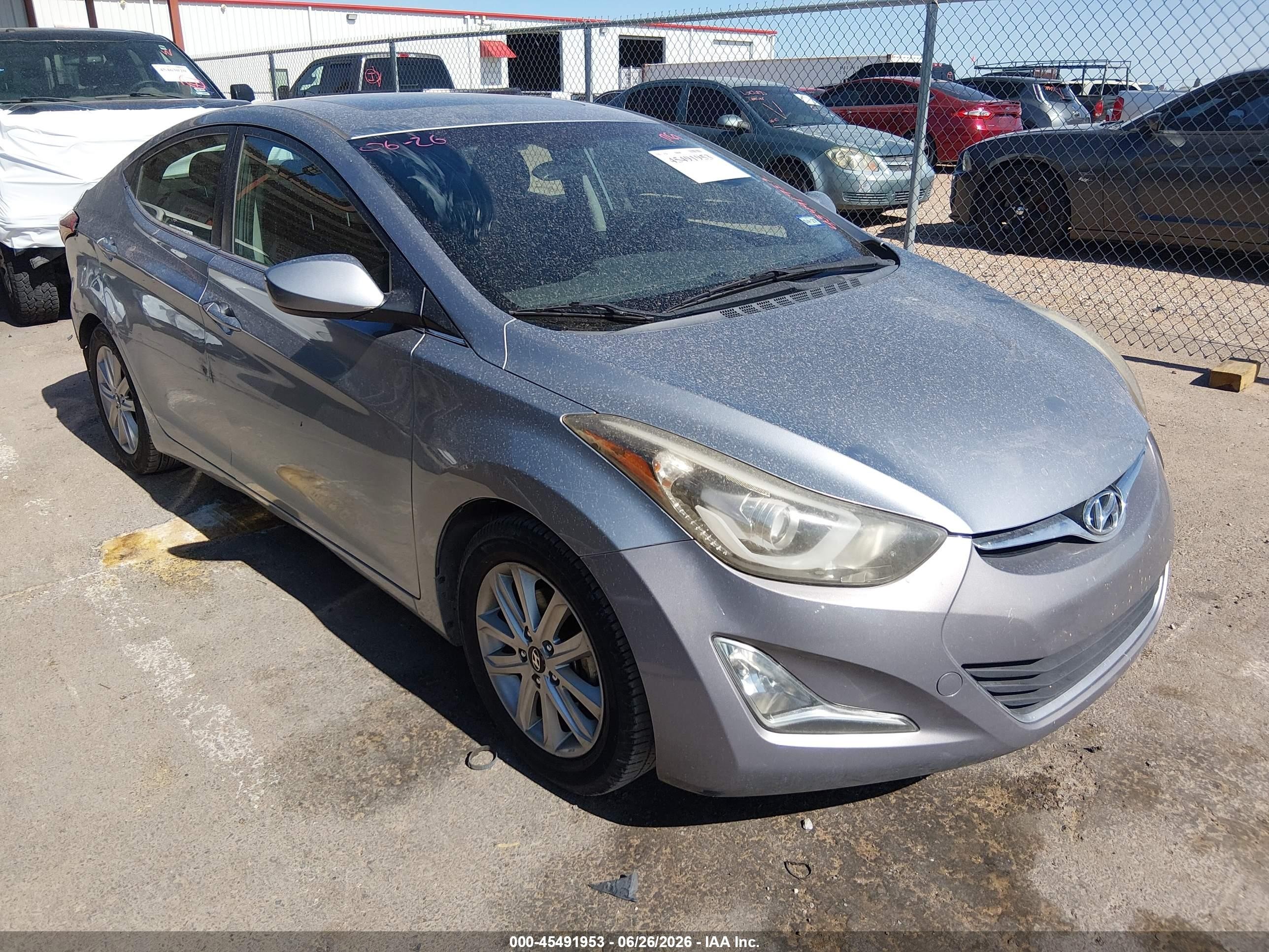 2015 Hyundai Elantra Se Silver vin: KMHDH4AE4FU226177