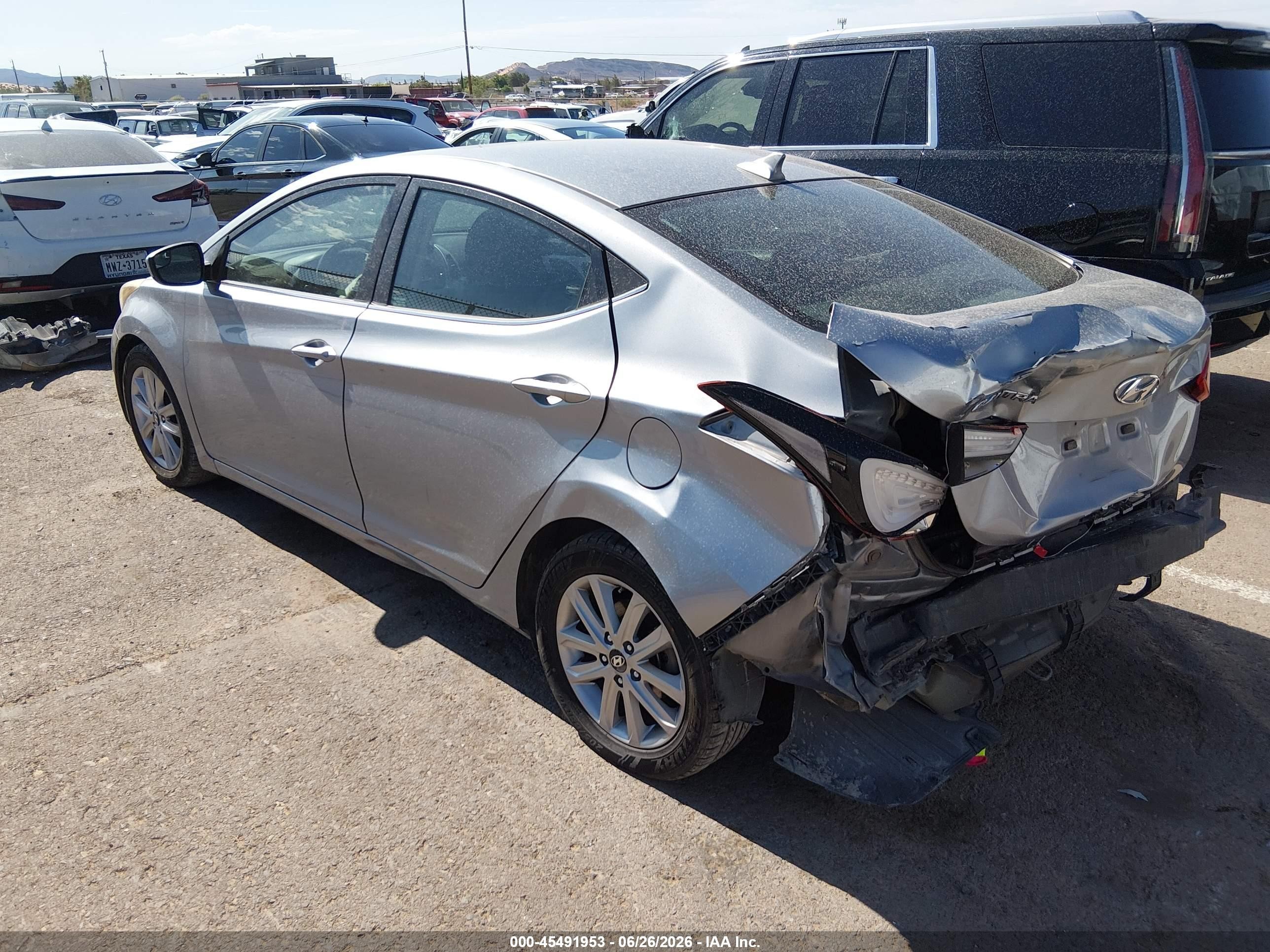 2015 Hyundai Elantra Se Silver vin: KMHDH4AE4FU226177