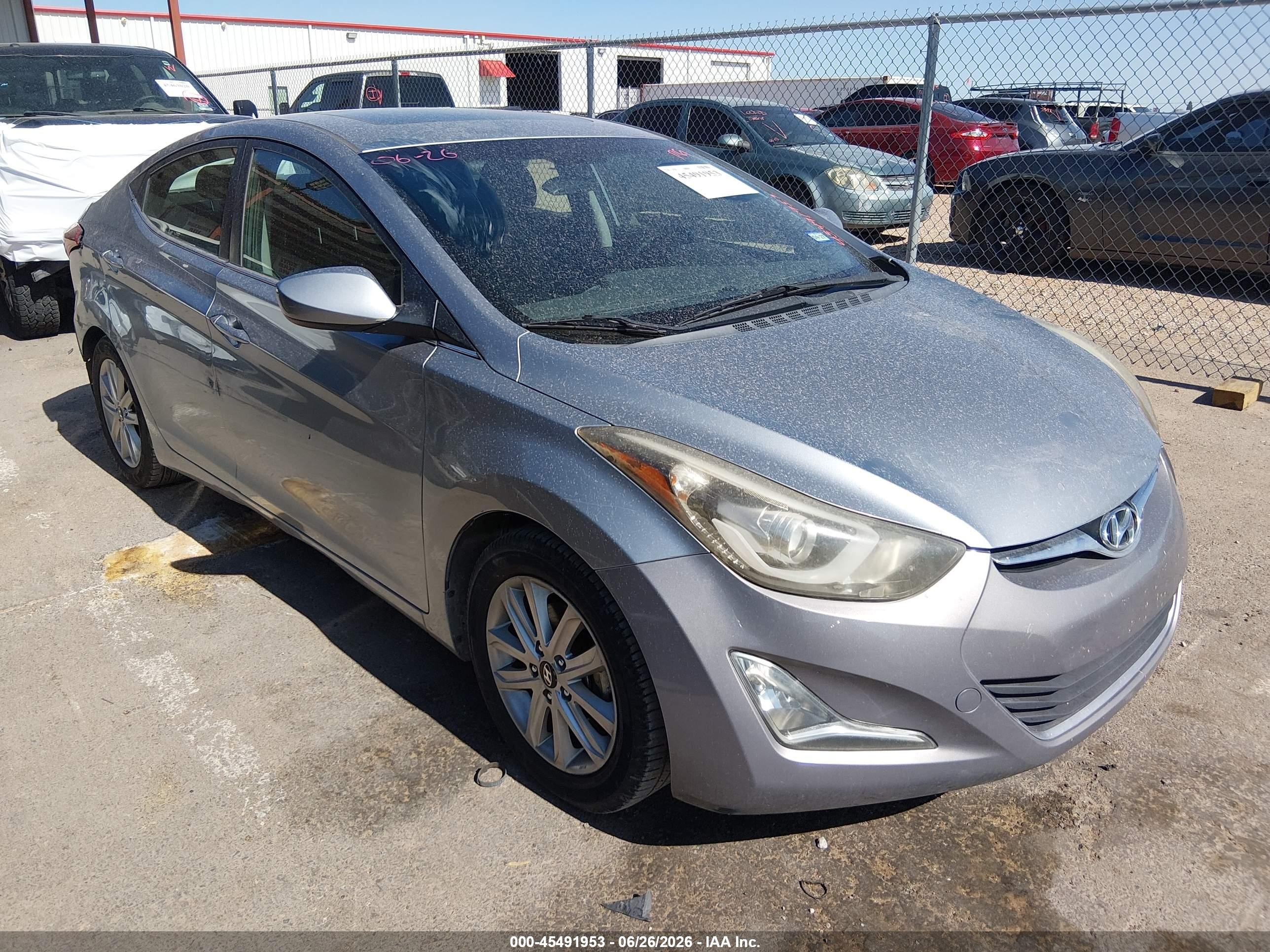 2015 Hyundai Elantra Se Silver vin: KMHDH4AE4FU226177