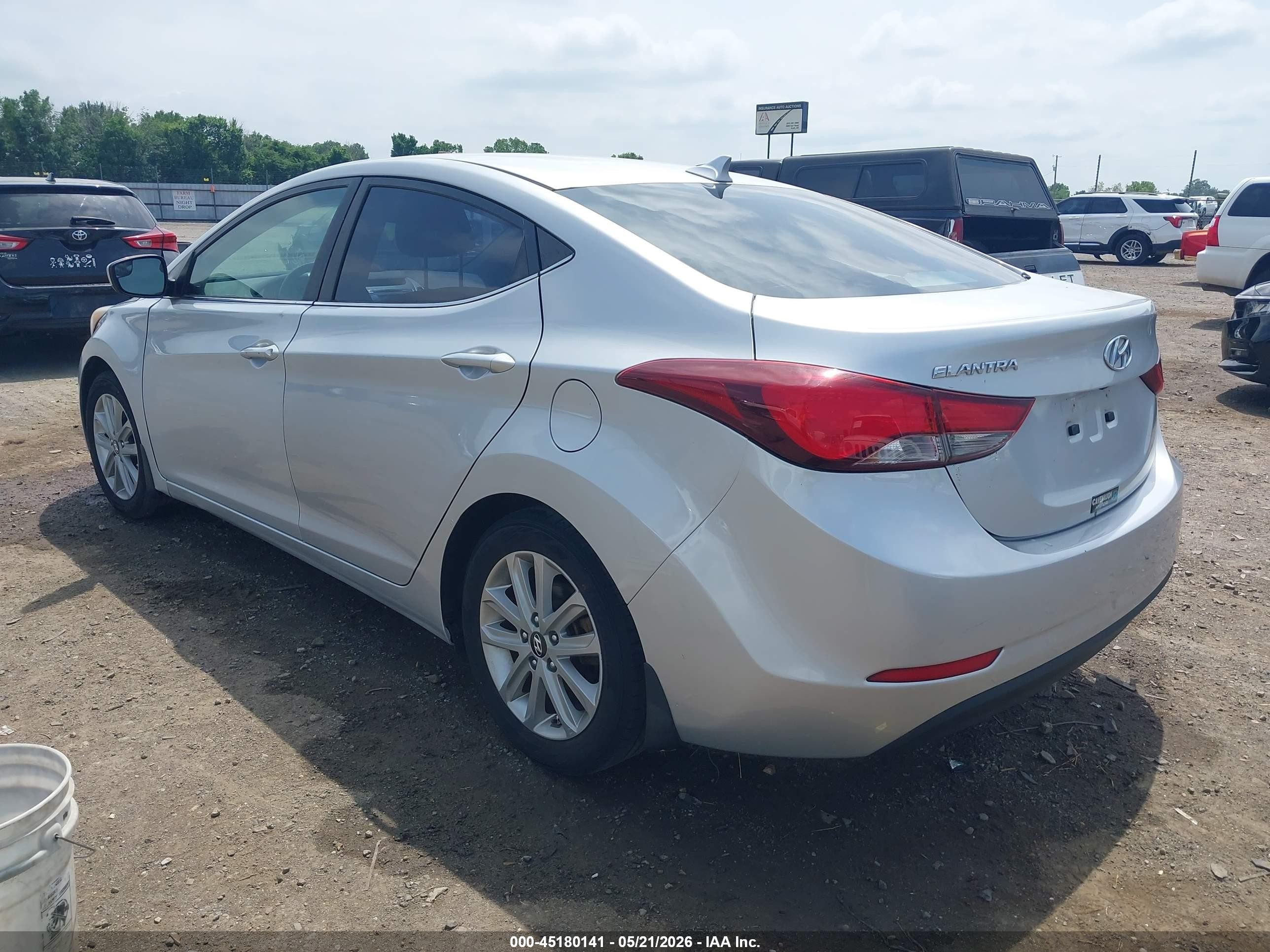 2015 Hyundai Elantra Se Silver vin: KMHDH4AE4FU233159