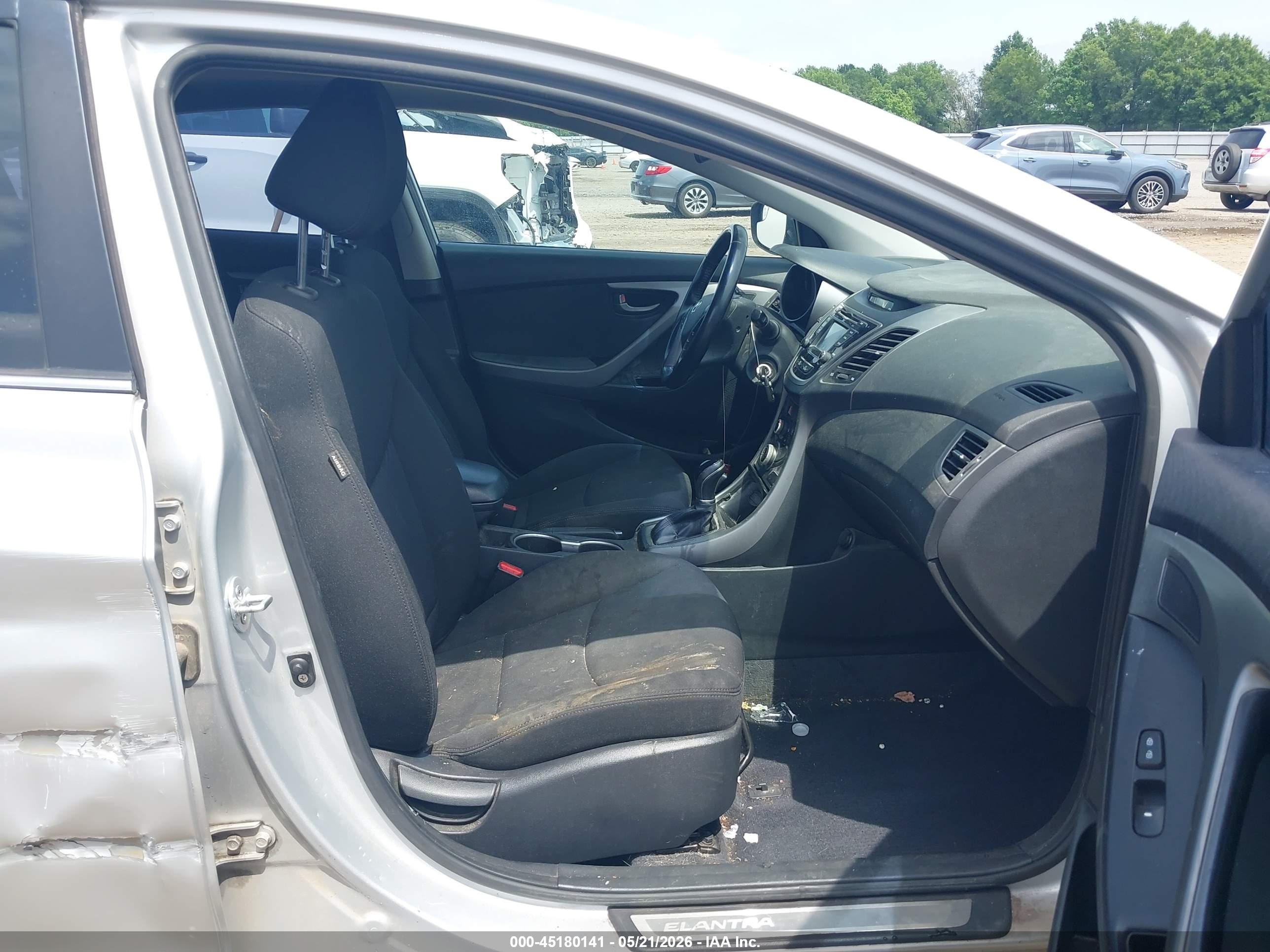 2015 Hyundai Elantra Se Silver vin: KMHDH4AE4FU233159