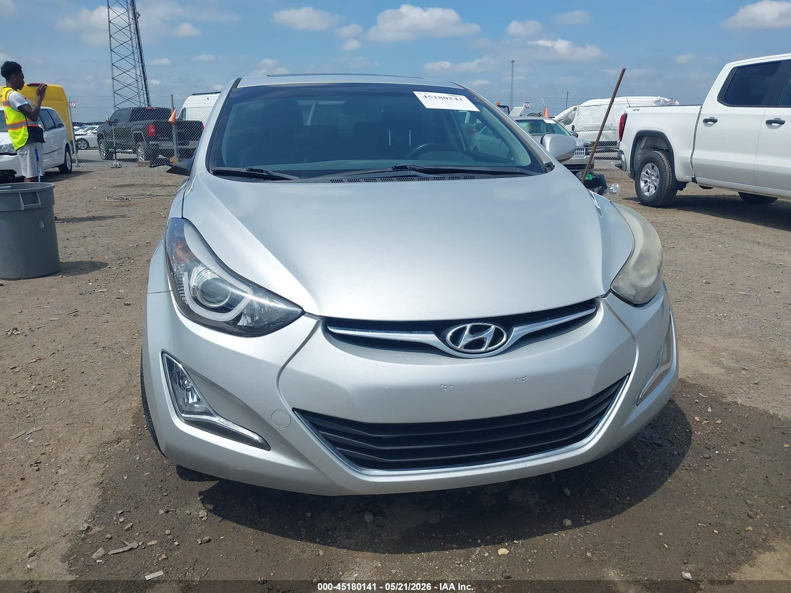 2015 Hyundai Elantra Se Silver vin: KMHDH4AE4FU233159