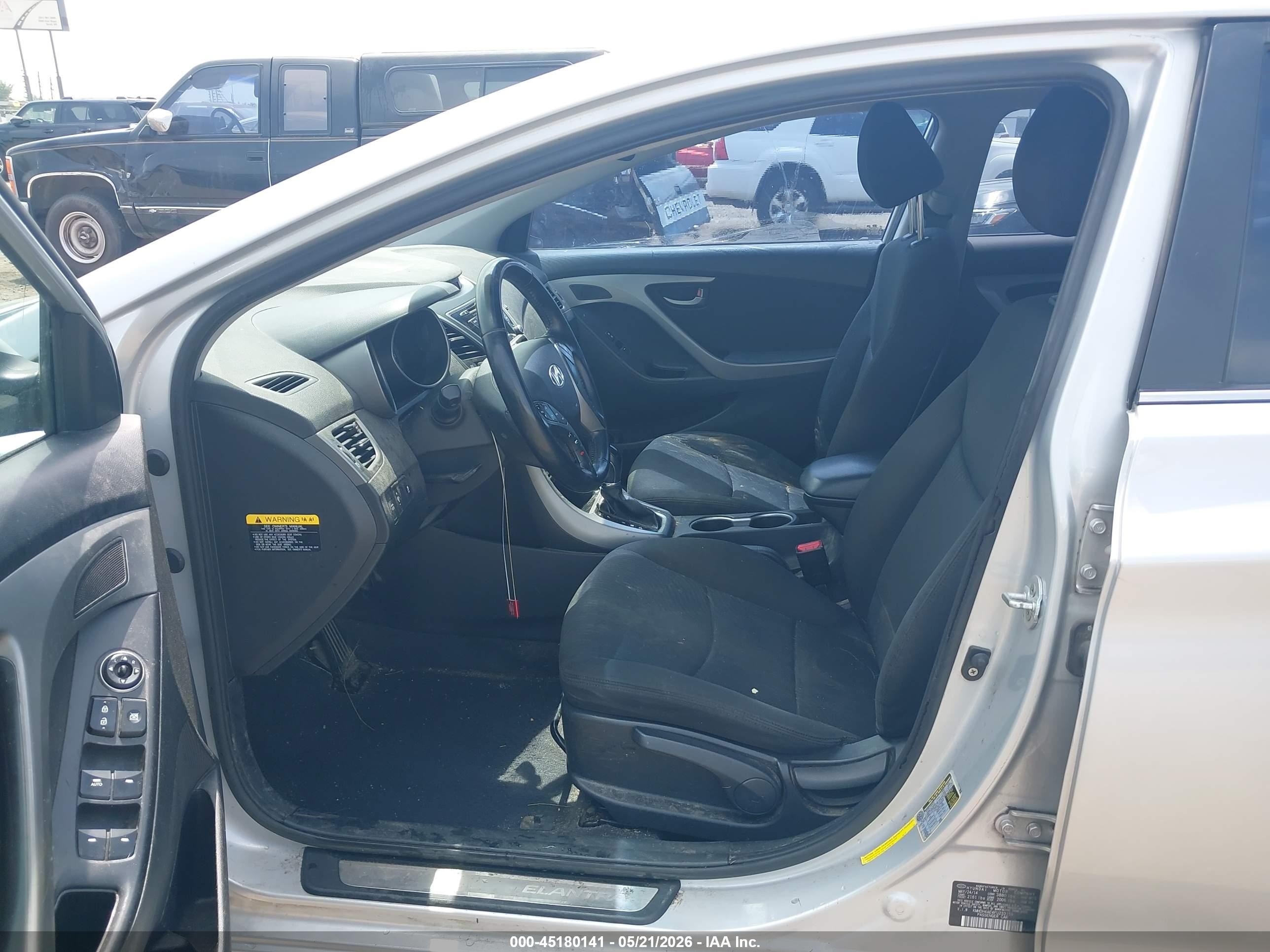 2015 Hyundai Elantra Se Silver vin: KMHDH4AE4FU233159