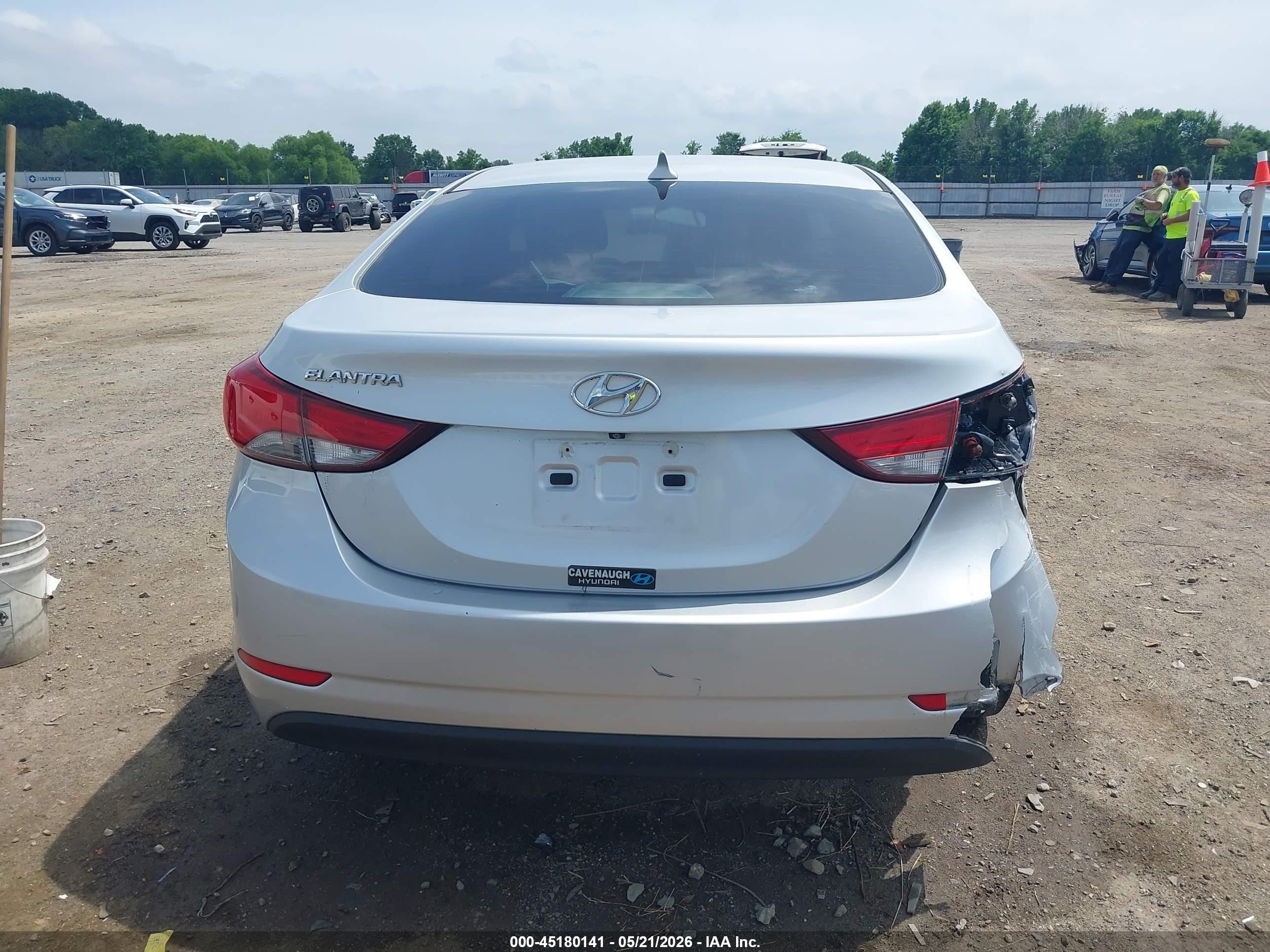 2015 Hyundai Elantra Se Silver vin: KMHDH4AE4FU233159