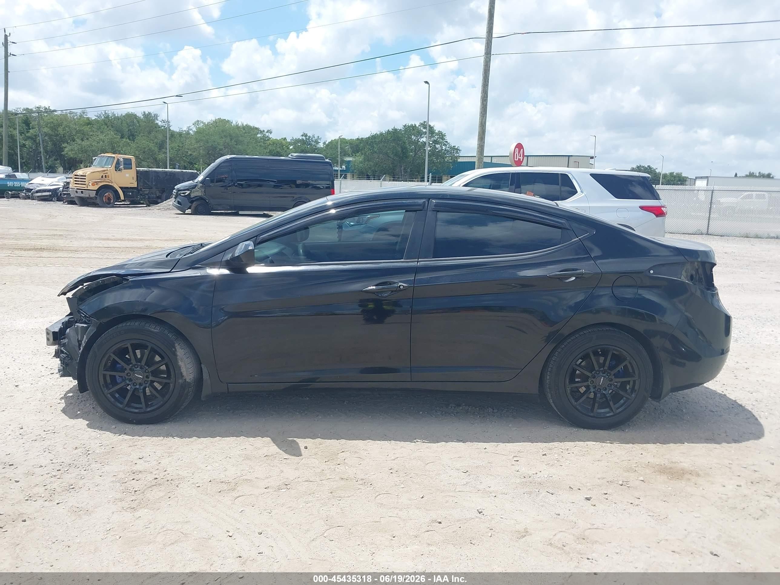 2015 Hyundai Elantra Se Black vin: KMHDH4AE4FU261429