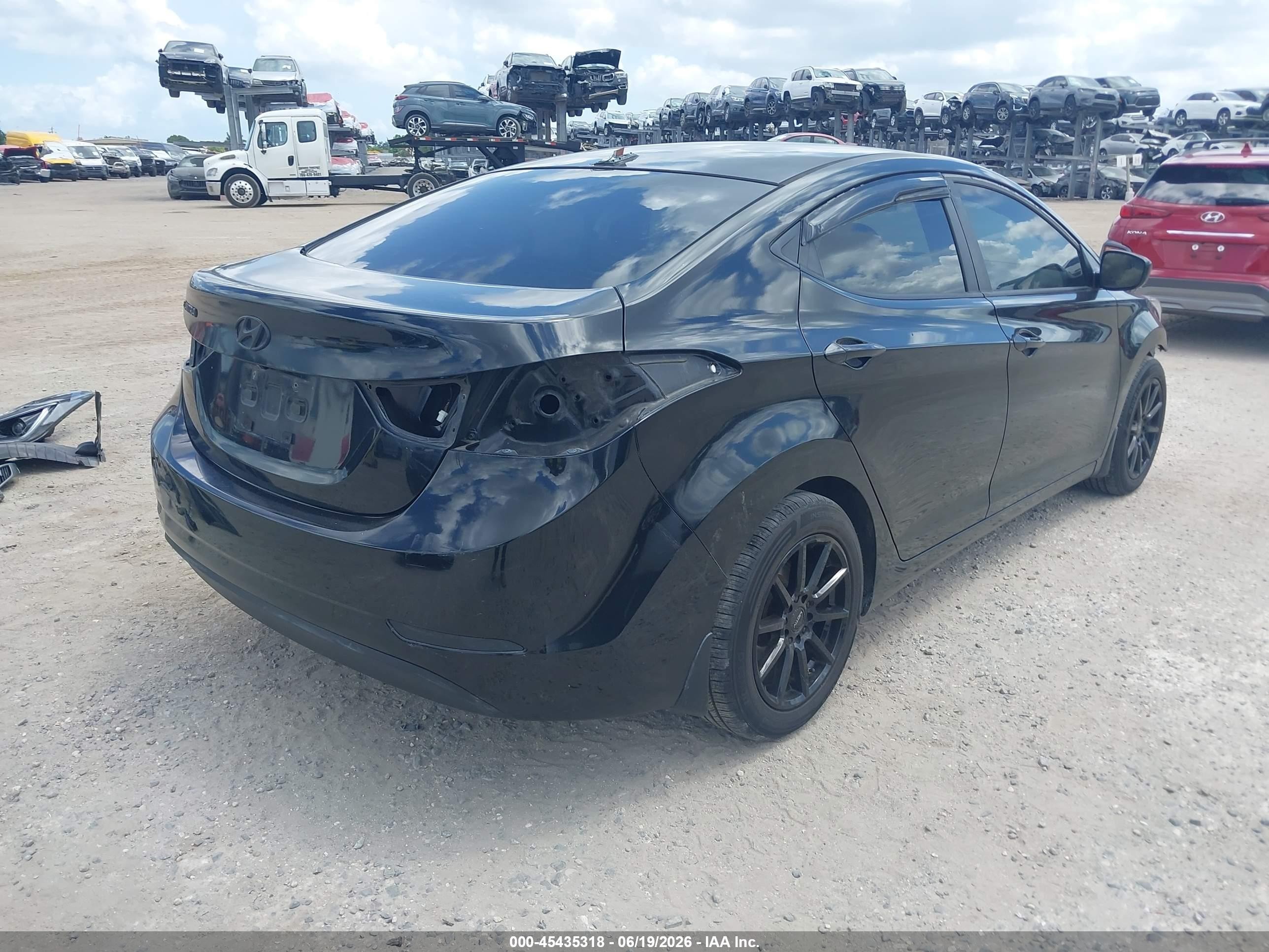2015 Hyundai Elantra Se Black vin: KMHDH4AE4FU261429