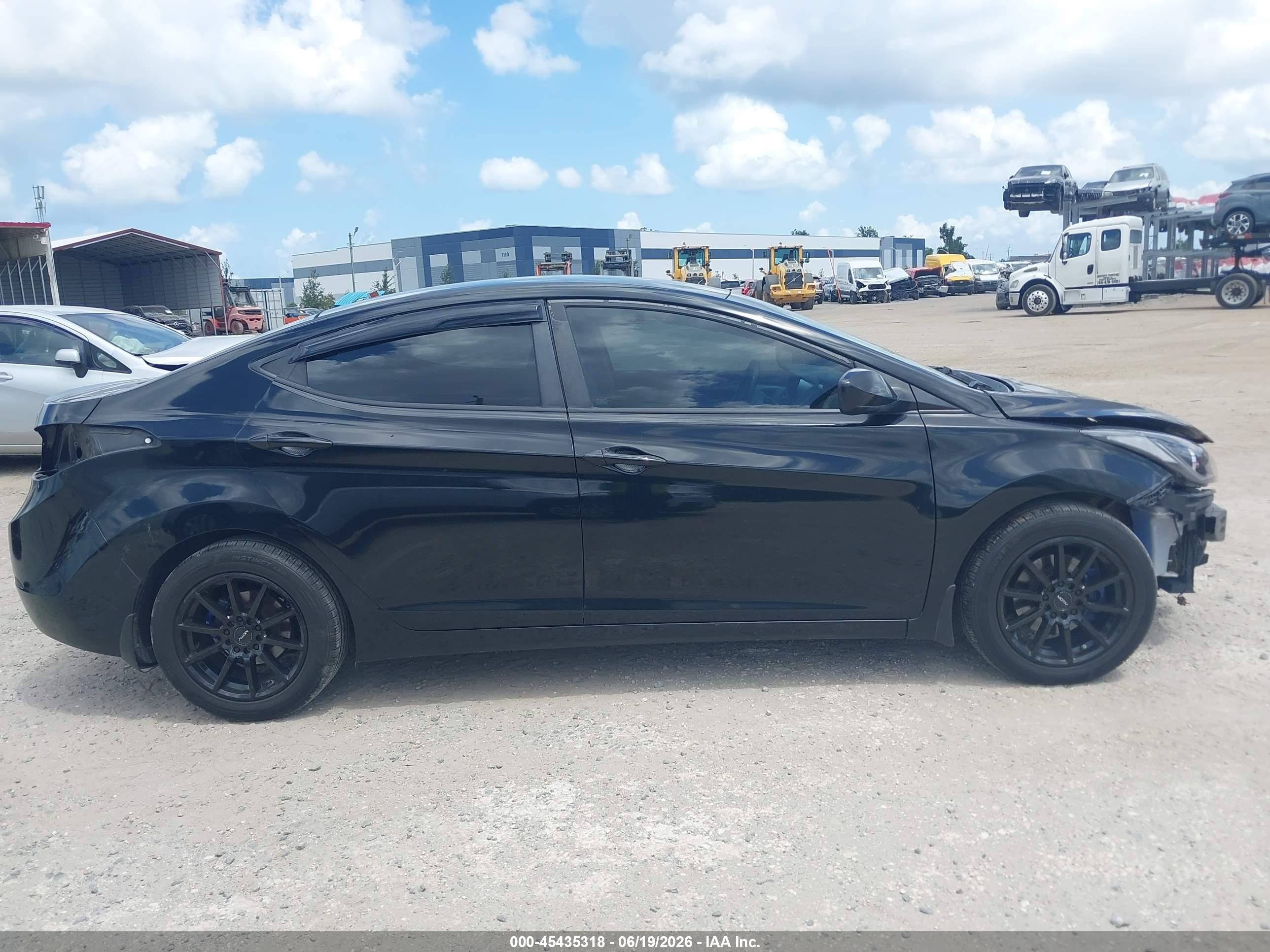 2015 Hyundai Elantra Se Black vin: KMHDH4AE4FU261429