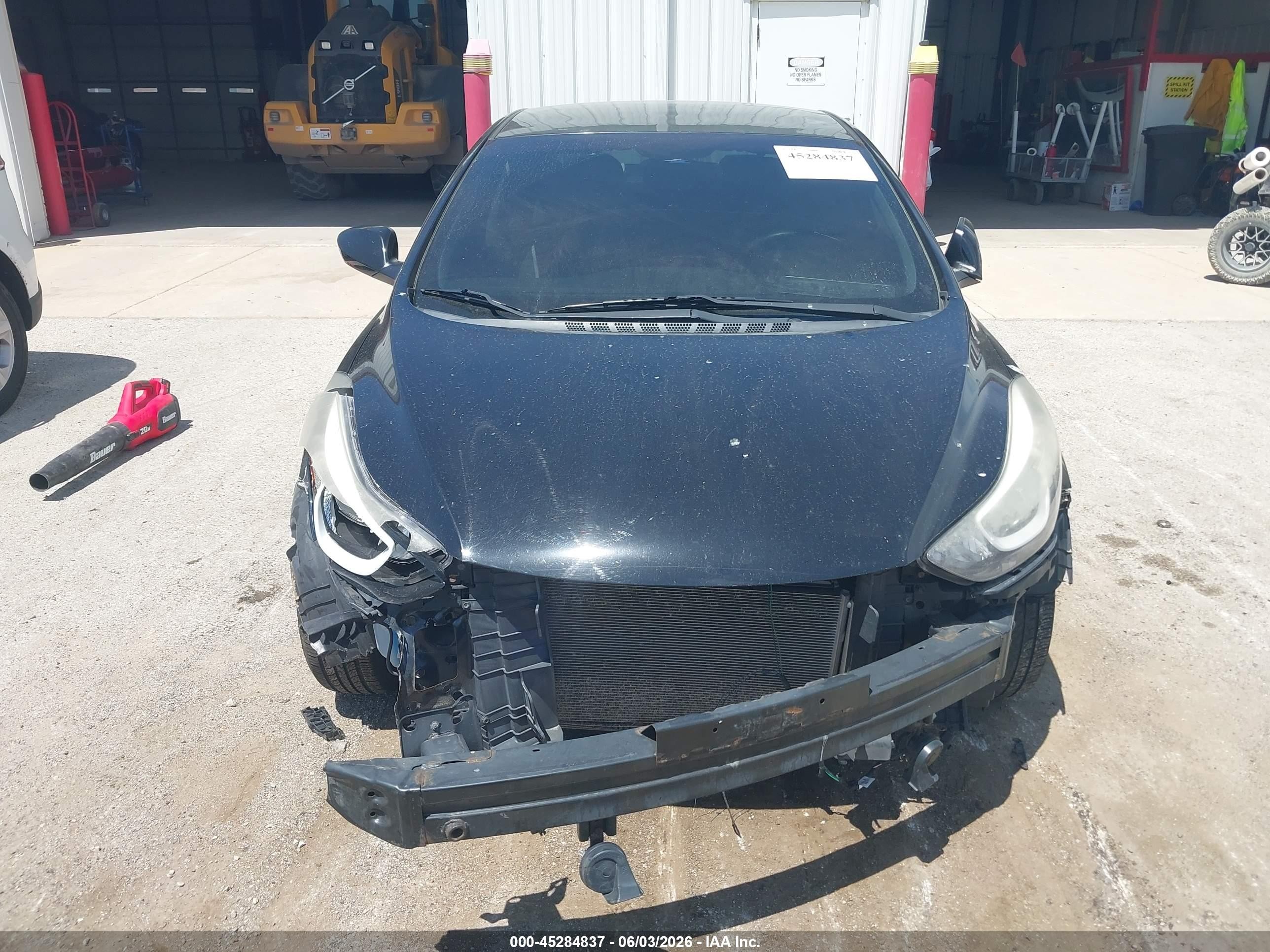 2015 Hyundai Elantra Se Black vin: KMHDH4AE4FU263326