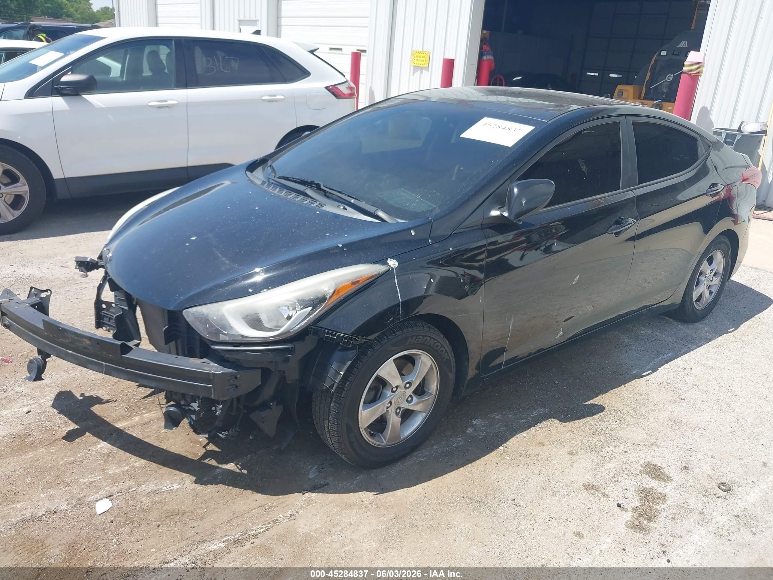 2015 Hyundai Elantra Se Black vin: KMHDH4AE4FU263326